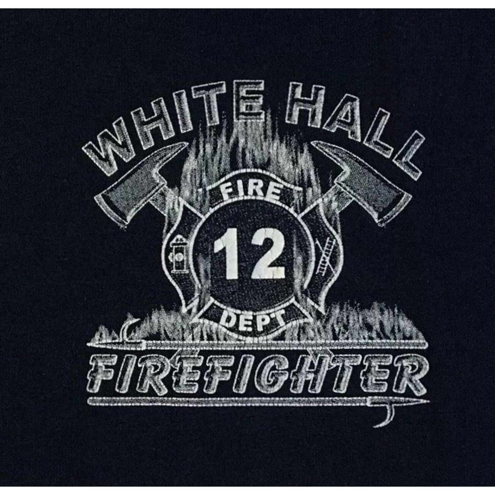 Vintage VINTAGE Hall Fire Dept Shirt Men L Blue 90s Flames Skate Police Firefighter Grunge Kentucky Size US L / EU 52-54 / 3 - 4 Thumbnail