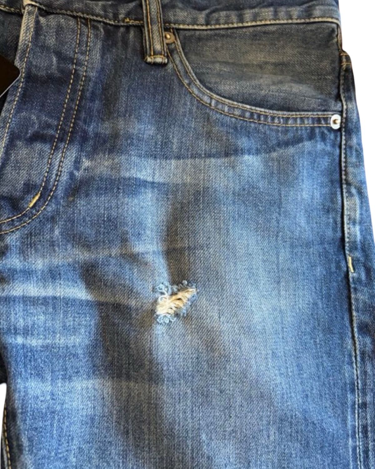Hysteric Glamour Distressed Studded Indigo Denim Jeans Size US 32 / EU 48 - 4 Thumbnail