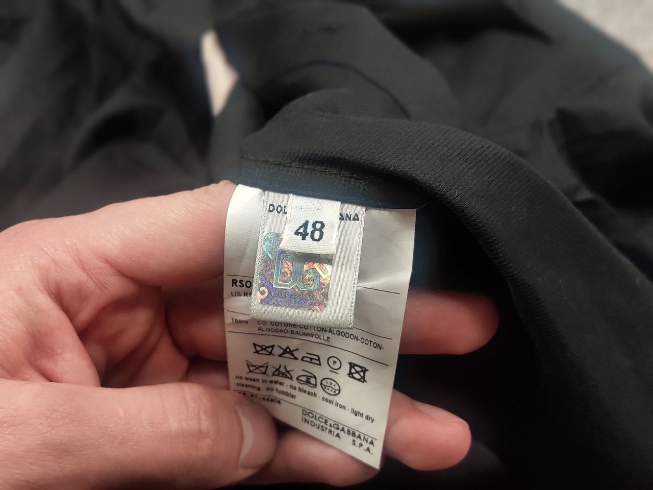 Dolce & Gabbana Dolce & Gabbana Vintage Black Slim long sleeves Shirt logo Size US M / EU 48-50 / 2 - 13 Thumbnail