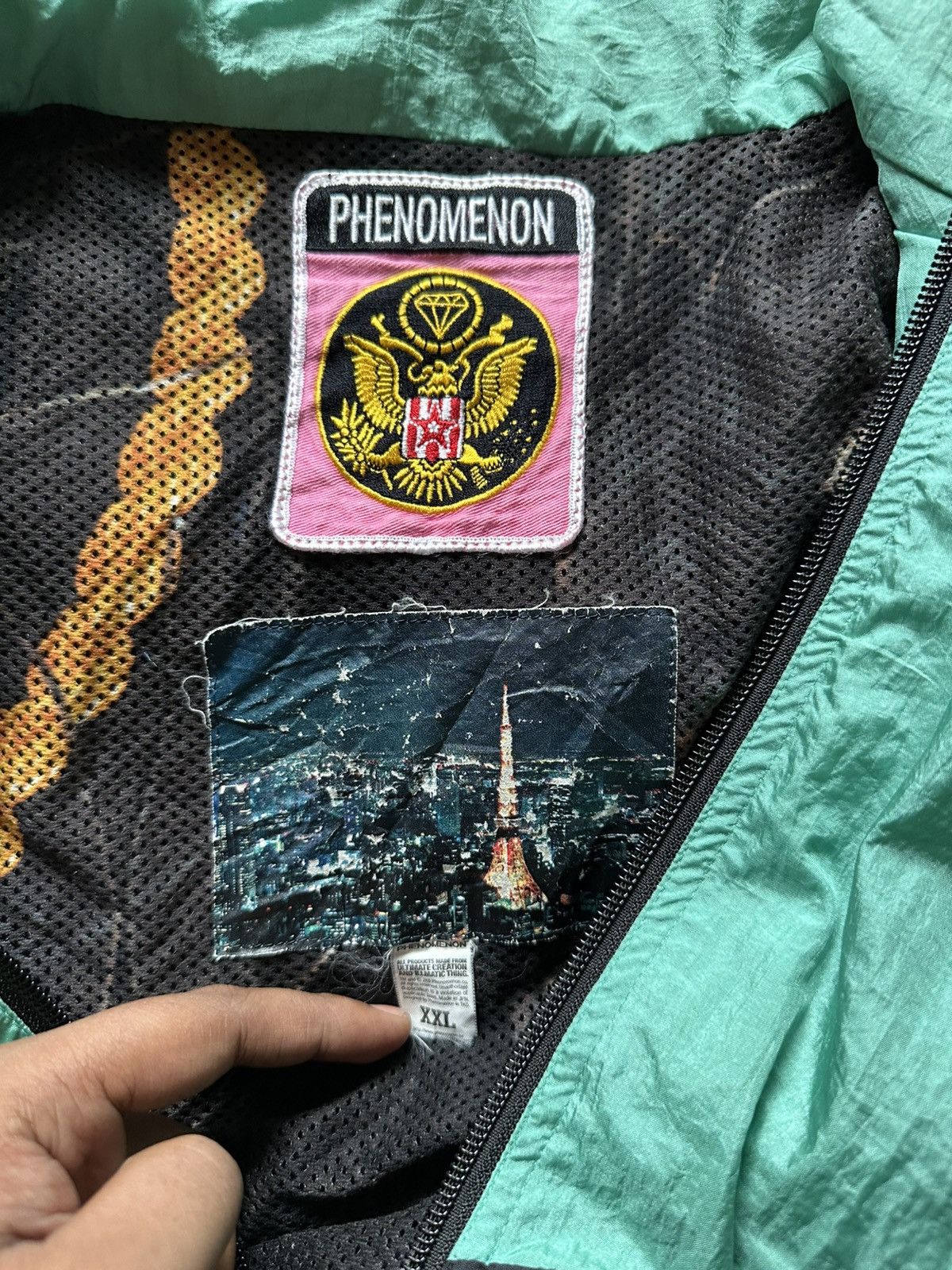 PHENOMENON SS2006 Phenomenon Raves Nylon Jacket Size US XXL / EU 58 / 5 - 11 Thumbnail
