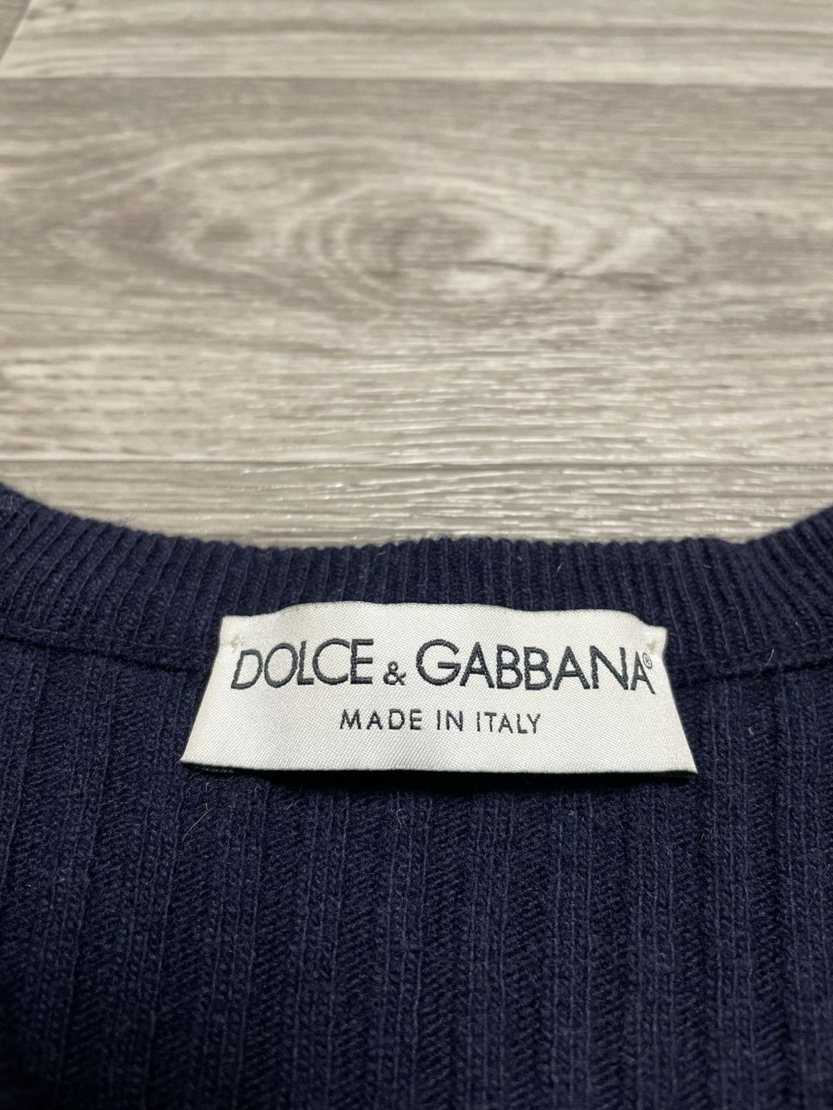 Dolce & Gabbana Dolce Gabbana Multicolored Checkered Pattern V-Neck Sweater Size L / US 10 / IT 46 - 16 Thumbnail