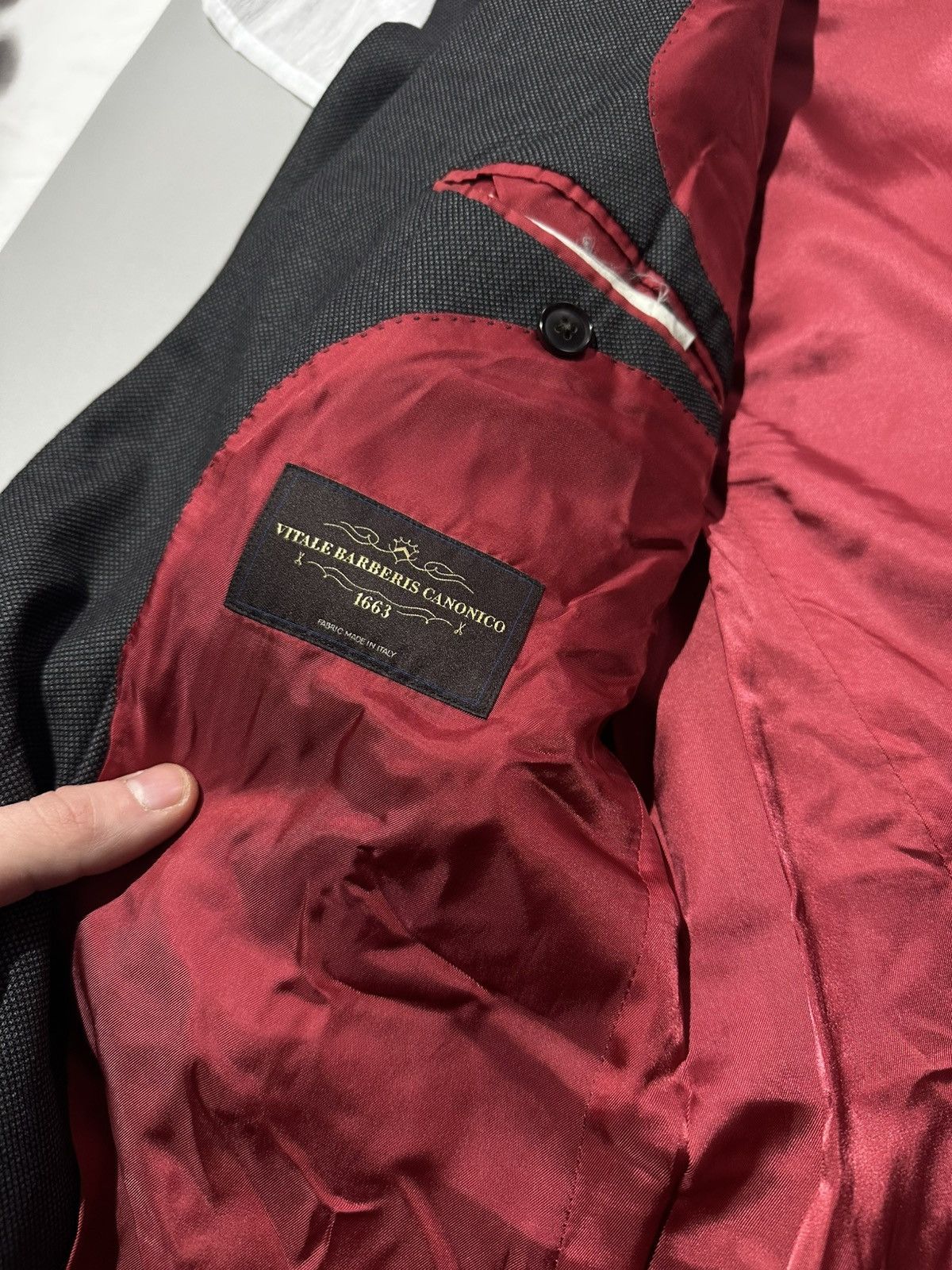 Suitsupply Blazer Pure Wool Super 150's Vitale Barberis Canonico Italy Size 48R - 11 Thumbnail