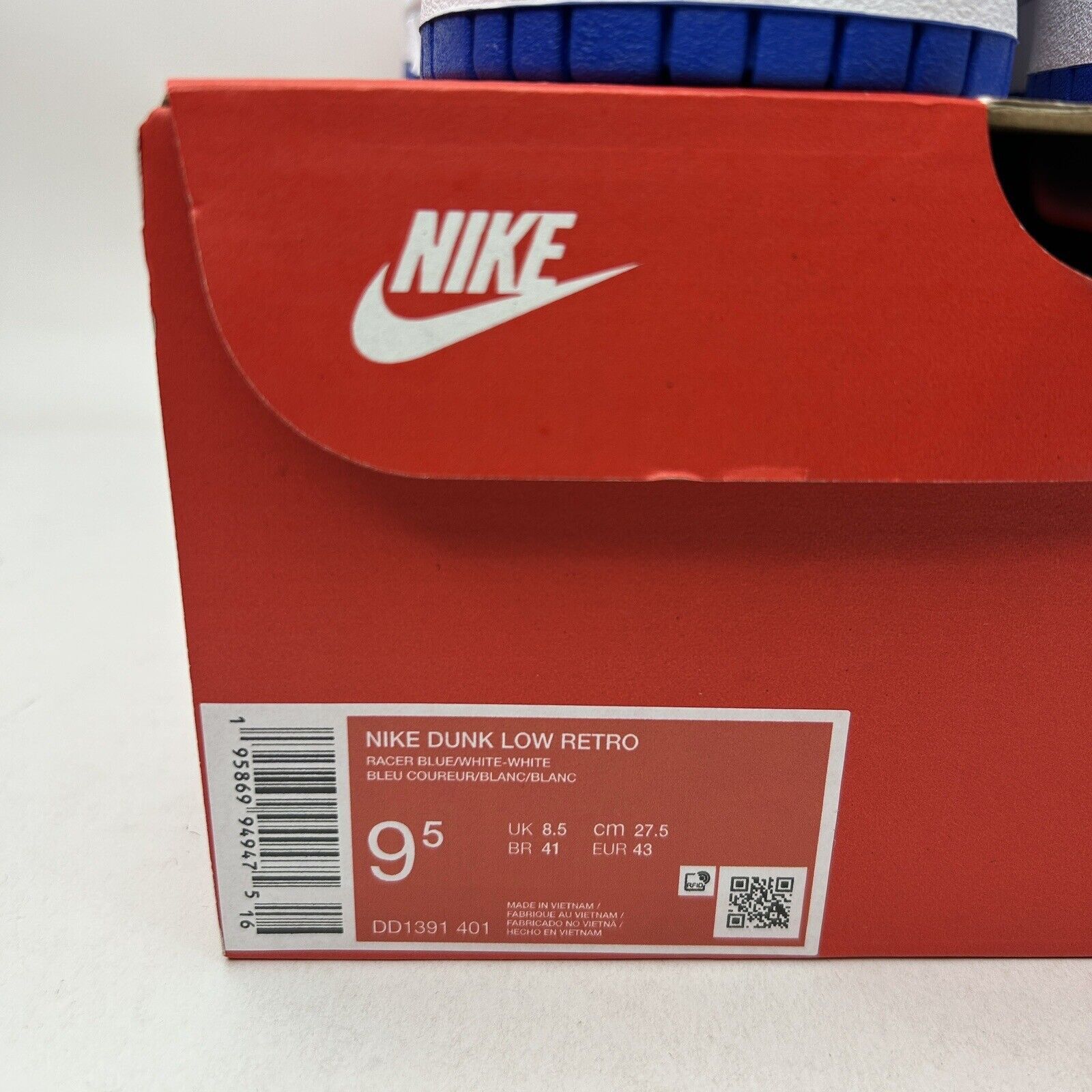 Nike Nike Dunk Low Retro “Racer Blue” 2023 Size US 9.5 / EU 42-43 - 5 Thumbnail