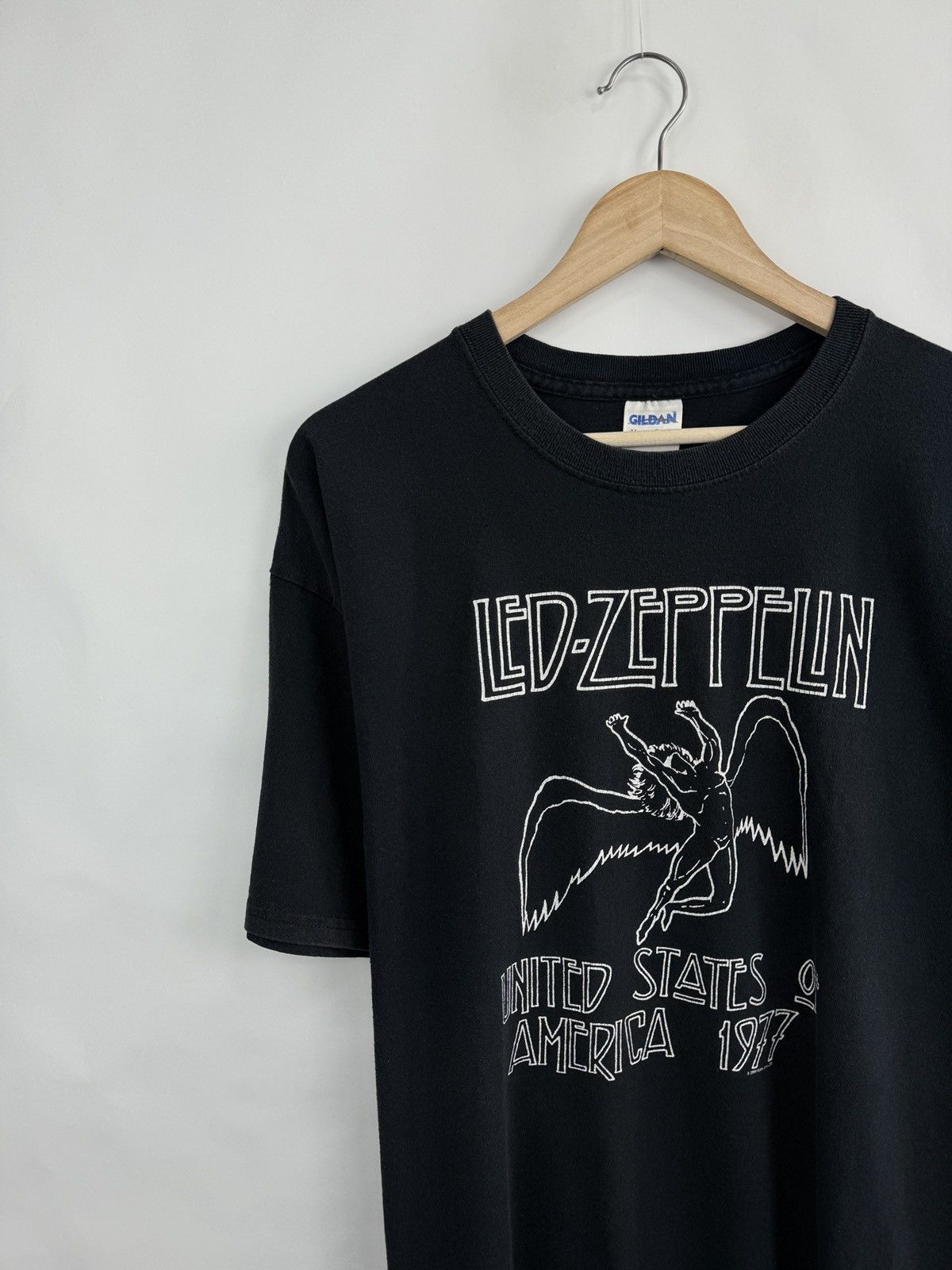 Led Zeppelin 🇬🇧 Vintage 2000 Led Zeppelin United States of America 1977 Te Size US XL / EU 56 / 4 - 2 Thumbnail