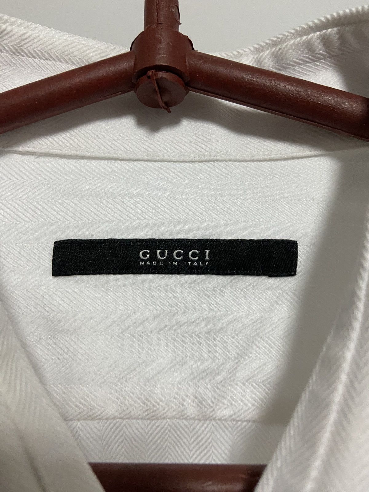 Gucci × Vintage Gucci Vintage Buttons White Classic luxury shirts Size US L / EU 52-54 / 3 - 3 Thumbnail