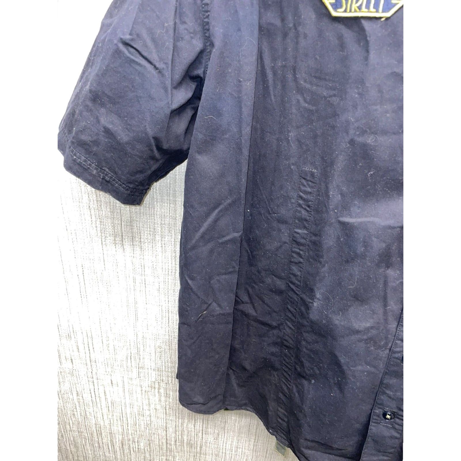 Vintage VINTAGE Eight 732 Black Button-Down Shirt Mens 4XL Short Sleeve Clothing Size US XXL / EU 58 / 5 - 7 Thumbnail