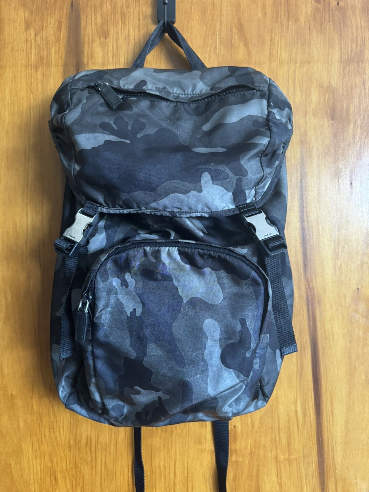 Prada Prada Camouflage Tessuto Backpack Size ONE SIZE - 1 Thumbnail