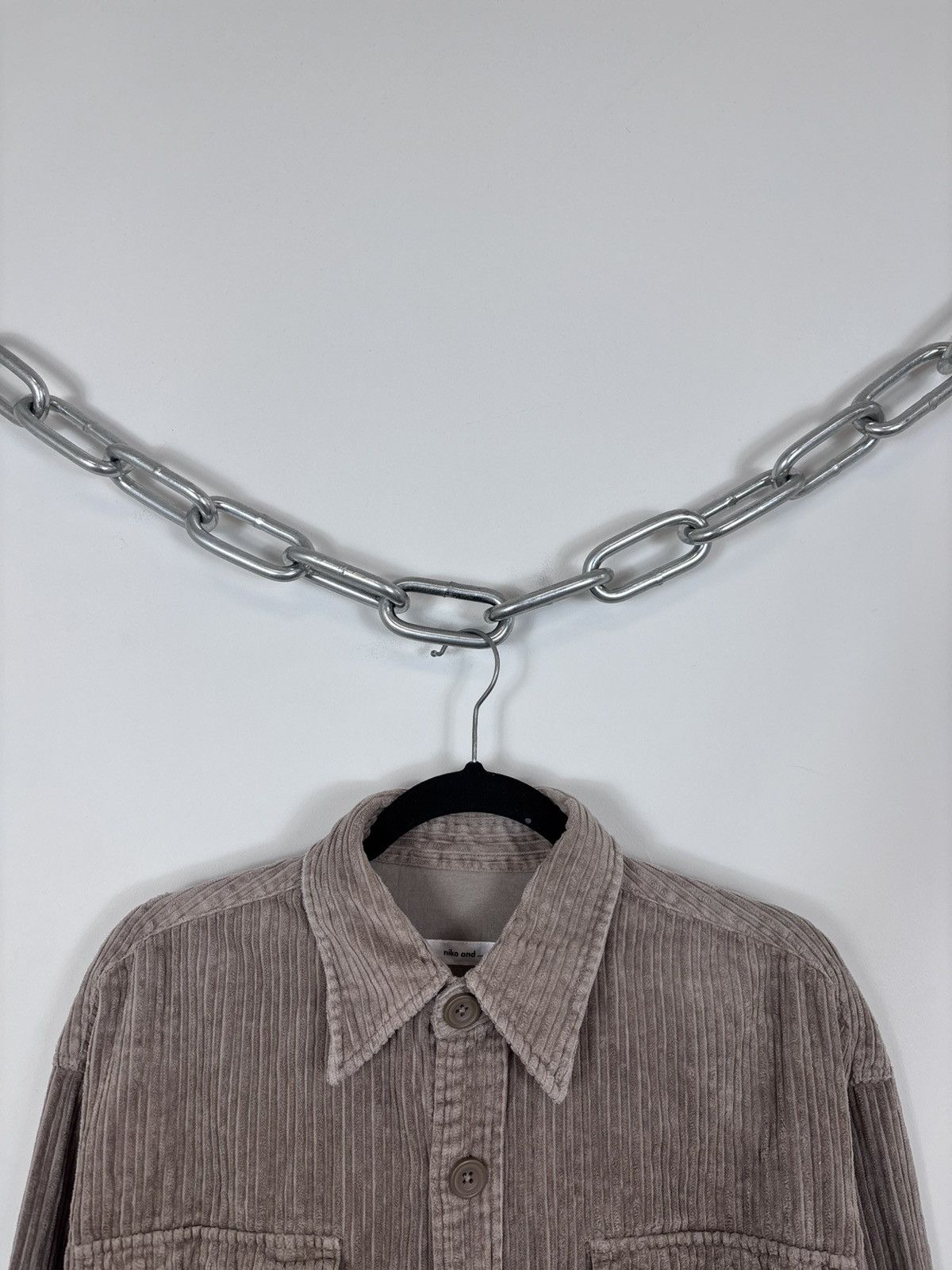 Japanese Brand Niko and… Japan Beige Corduroy Velvet Long Sleeve Shirt Size US M / EU 48-50 / 2 - 5 Thumbnail