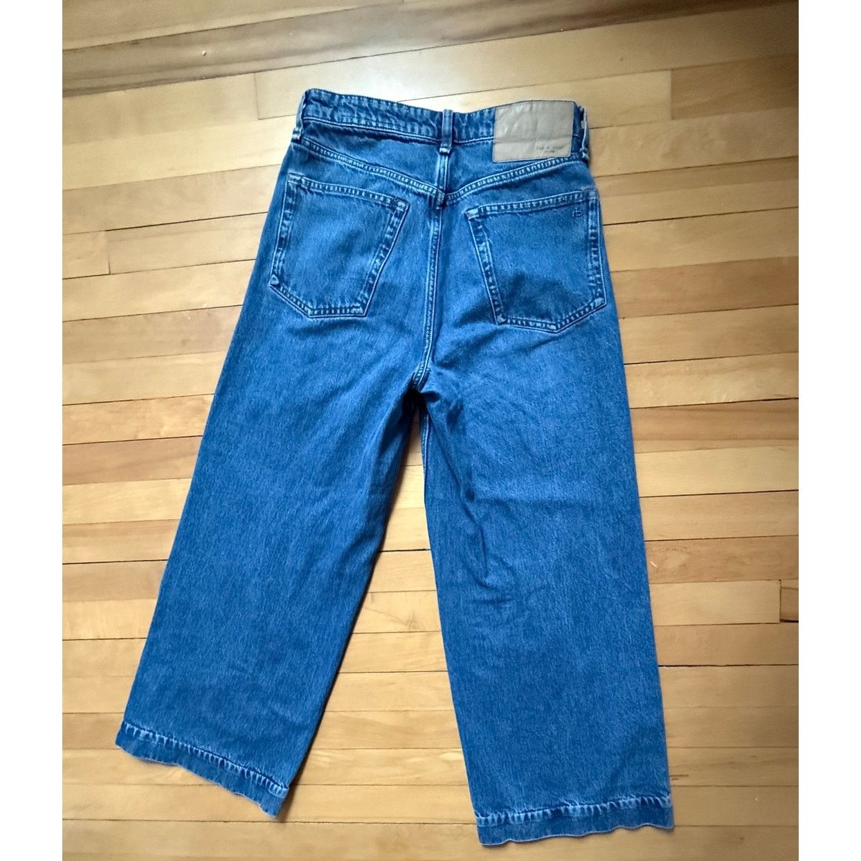 Rag & Bone Rag & Bone High-Rise Wide-Leg Jeans Blue - Size 26 EUC Size 26" / US 2 / IT 38 - 5 Thumbnail