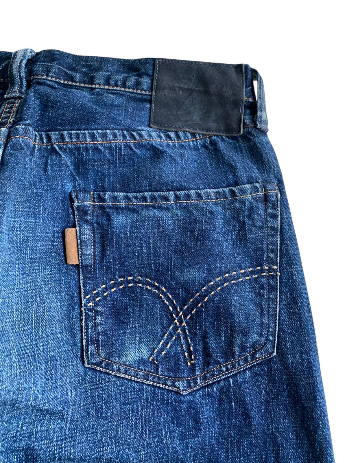 Kapital FULL COUNT X BARNEYS NEWYORK SELVEDGE BUTTON FLY DENIM Size US 32 / EU 48 - 12 Thumbnail