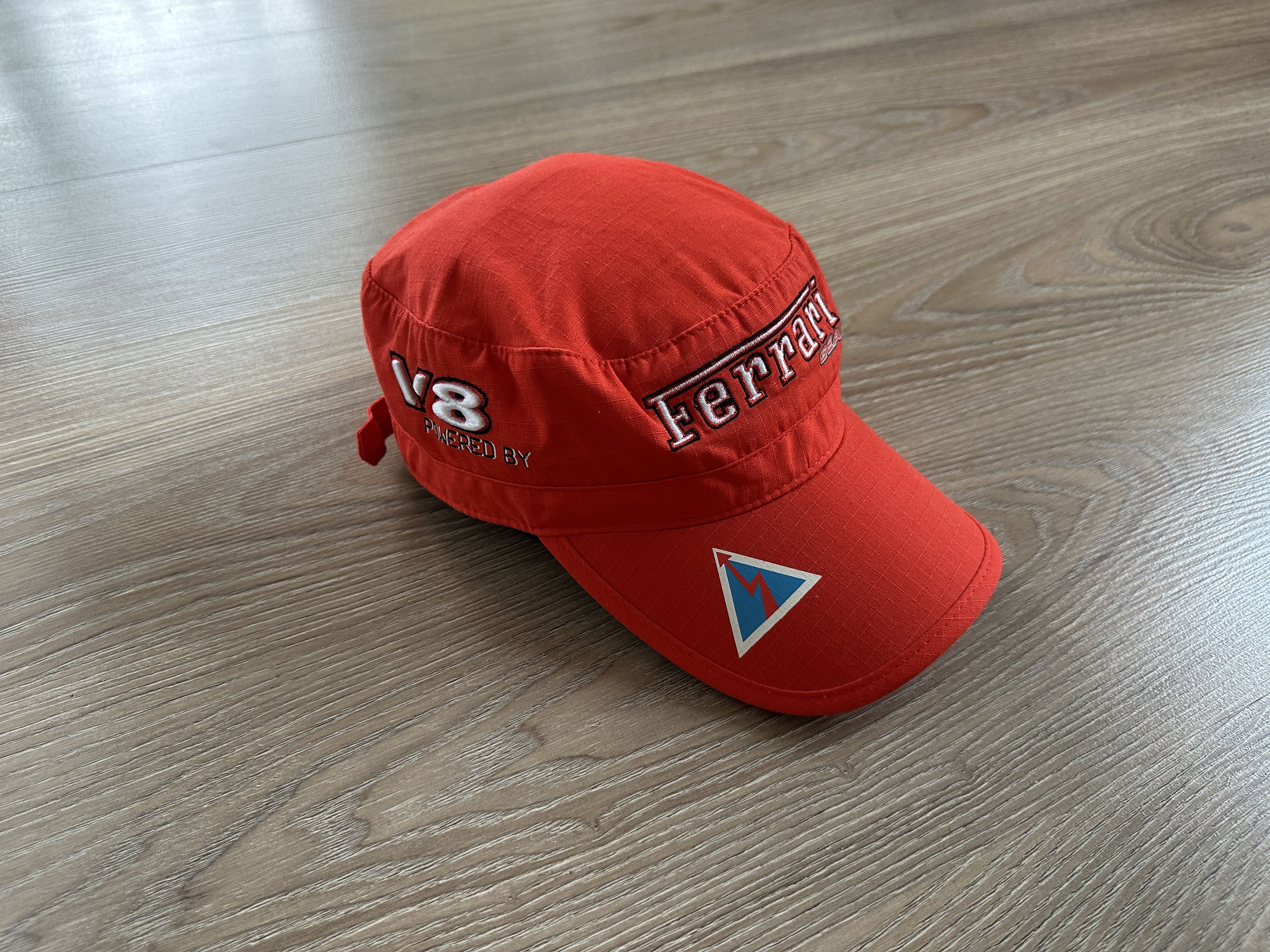Ferrari × Vintage Vintage Ferrari Gear V8 Red Baseball Cap Size ONE SIZE - 4 Thumbnail