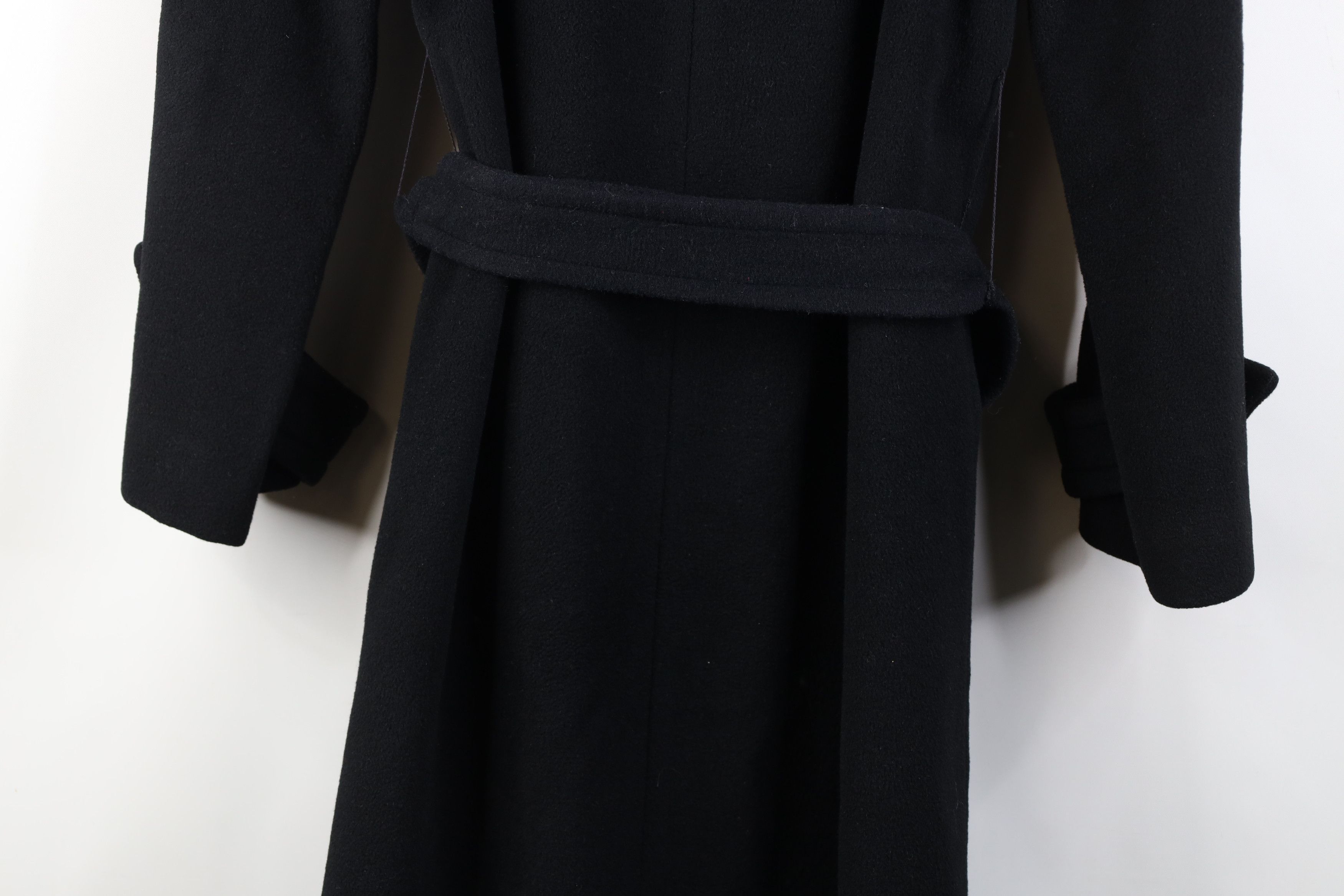 Vintage Vintage 70s Streetwear Belted Trench Coat Jacket Black USA Size L / US 10 / IT 46 - 16 Thumbnail
