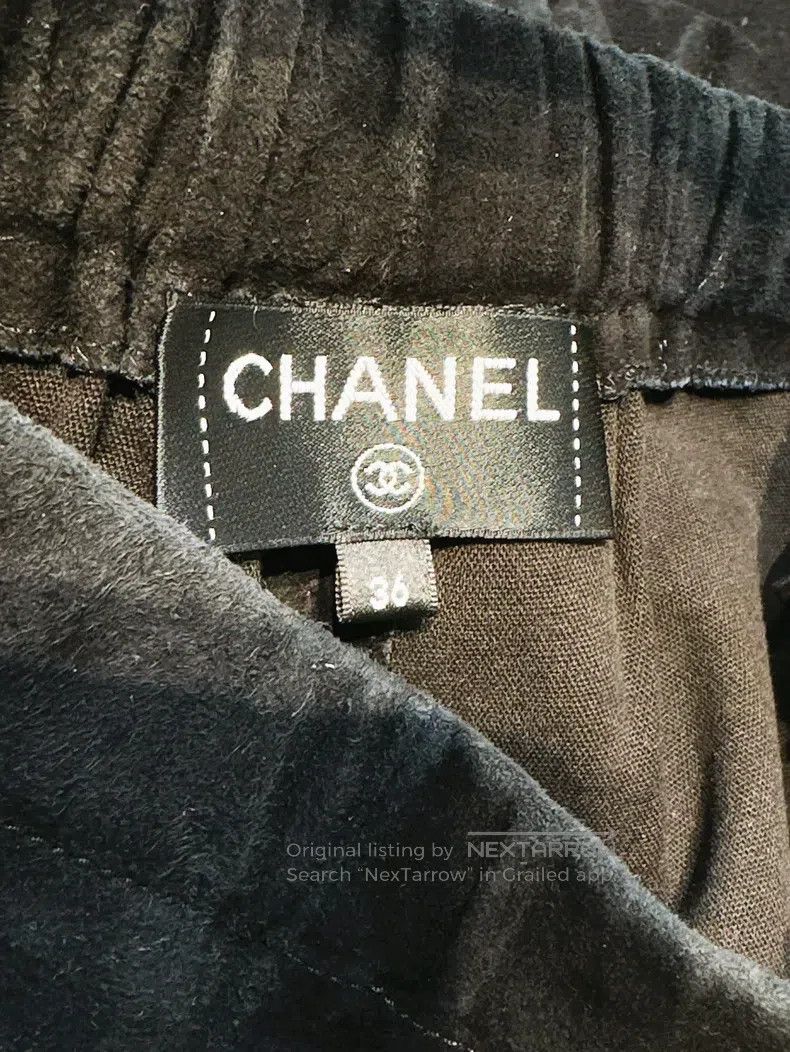 Chanel Chanel Black sheepskin suede pant Size 24" / US 00 / IT 34 - 4 Thumbnail