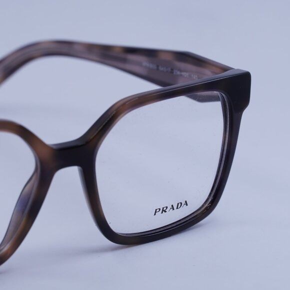 Prada Prada PRB03V 23A1O1 Eyeglasses Havana Muave 54mm Square Size ONE SIZE - 5 Thumbnail