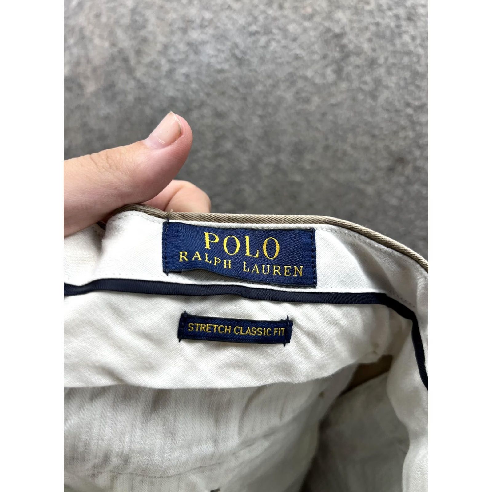 Polo Ralph Lauren Polo Ralph Lauren Pants Mens 34x32 Beige Stretch Classic Fit Chino Casual Size US S / EU 44-46 / 1 - 5 Thumbnail