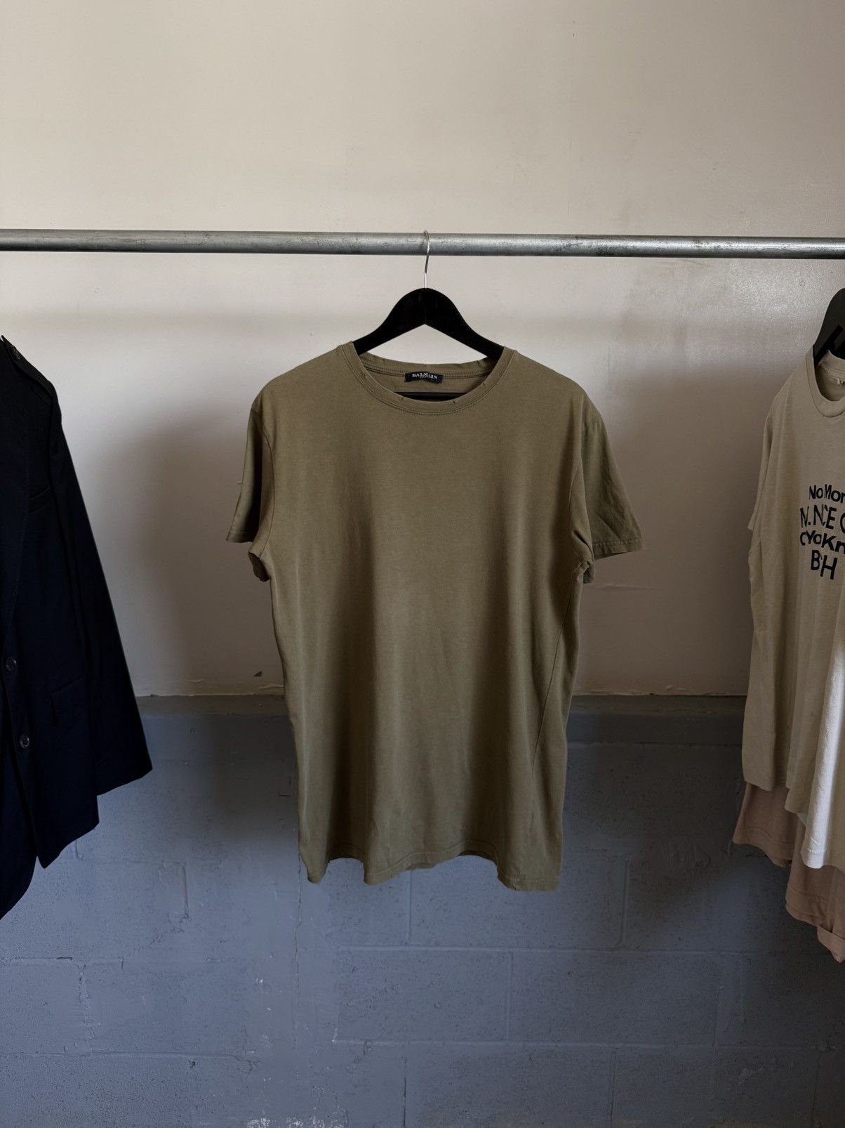 SS10 Distressed ‘Military’ Tee - Christophe Decarnin