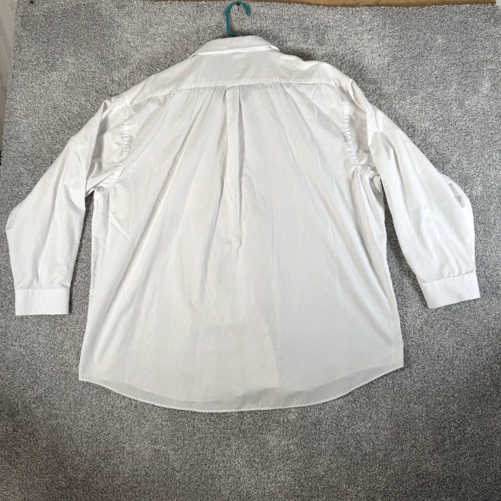 Vintage Falcon Bay Button Up Shirt Size 19 35/36 Big Classic Business Casual Minimalist Shirt Mens Big & Tall White Cotton-Blend Poplin Long Sleeve Size US XXL / EU 58 / 5 - 7 Thumbnail