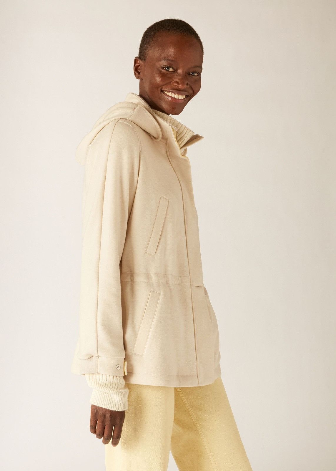 Loro Piana o1srvl11e0824 Icery Short Cashmere Jacket in Beige Size XS / US 0-2 / IT 36-38 - 6 Thumbnail