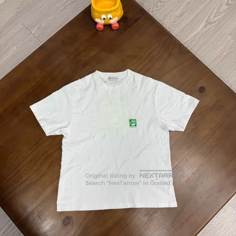 Balenciaga Balenciaga Eco-friendly White Green Short Sleeve Size US XS / EU 42 / 0 - 1 Thumbnail