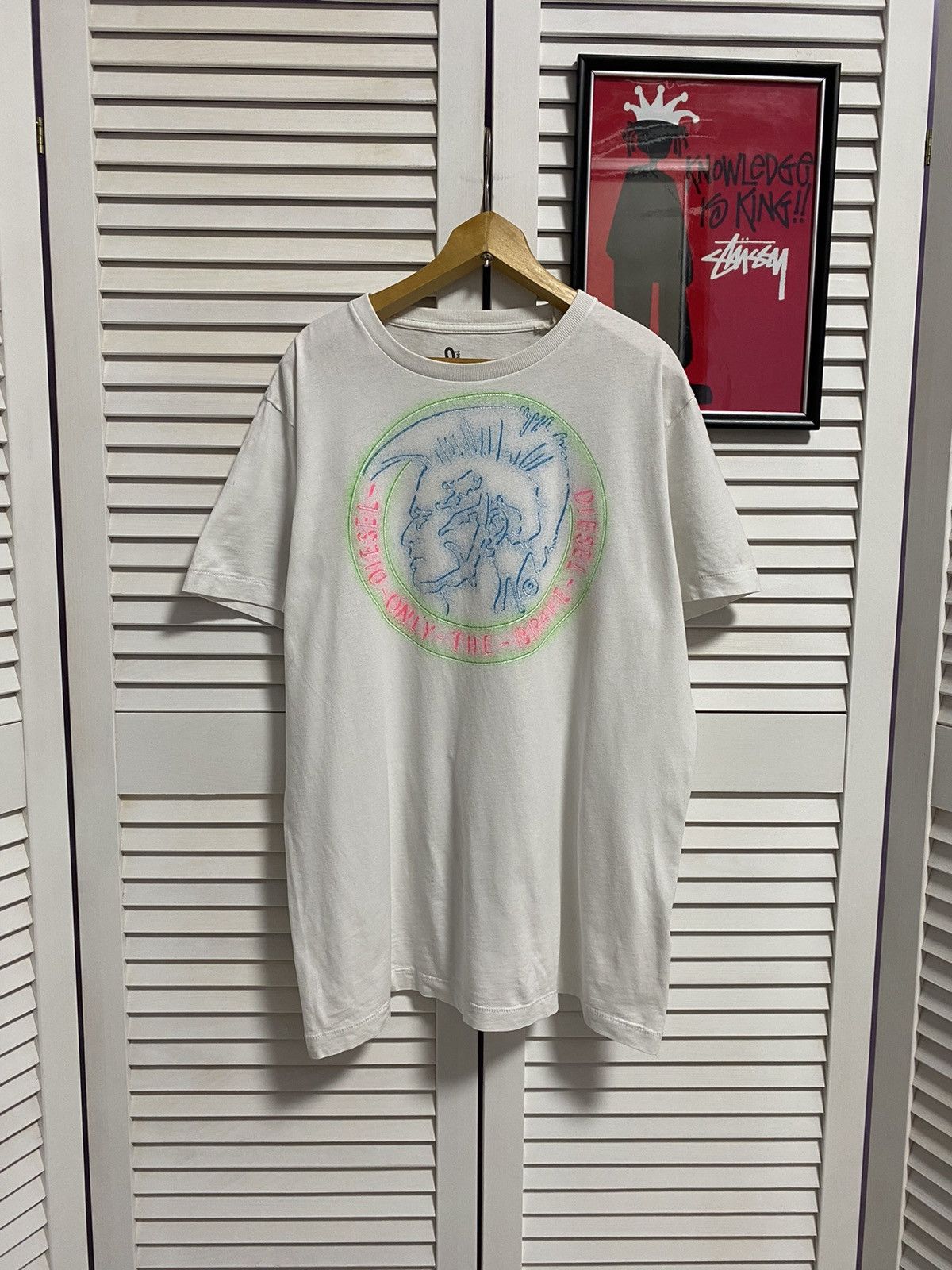 Diesel × Japanese Brand T-Shirt Tee Diesel Big Centre Logo Multicolored Size US M / EU 48-50 / 2 - 1 Thumbnail