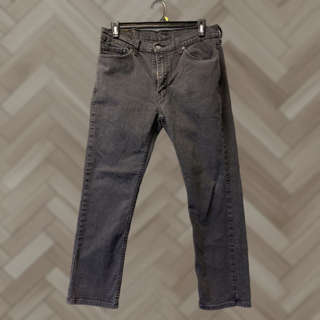 Levi's Levi’s 511 Jeans Slim Mens 36x30 Denim Black Mid Wash Stretch Zip Button 5-Pocket USA Size US 36 / EU 52 - 1 Thumbnail