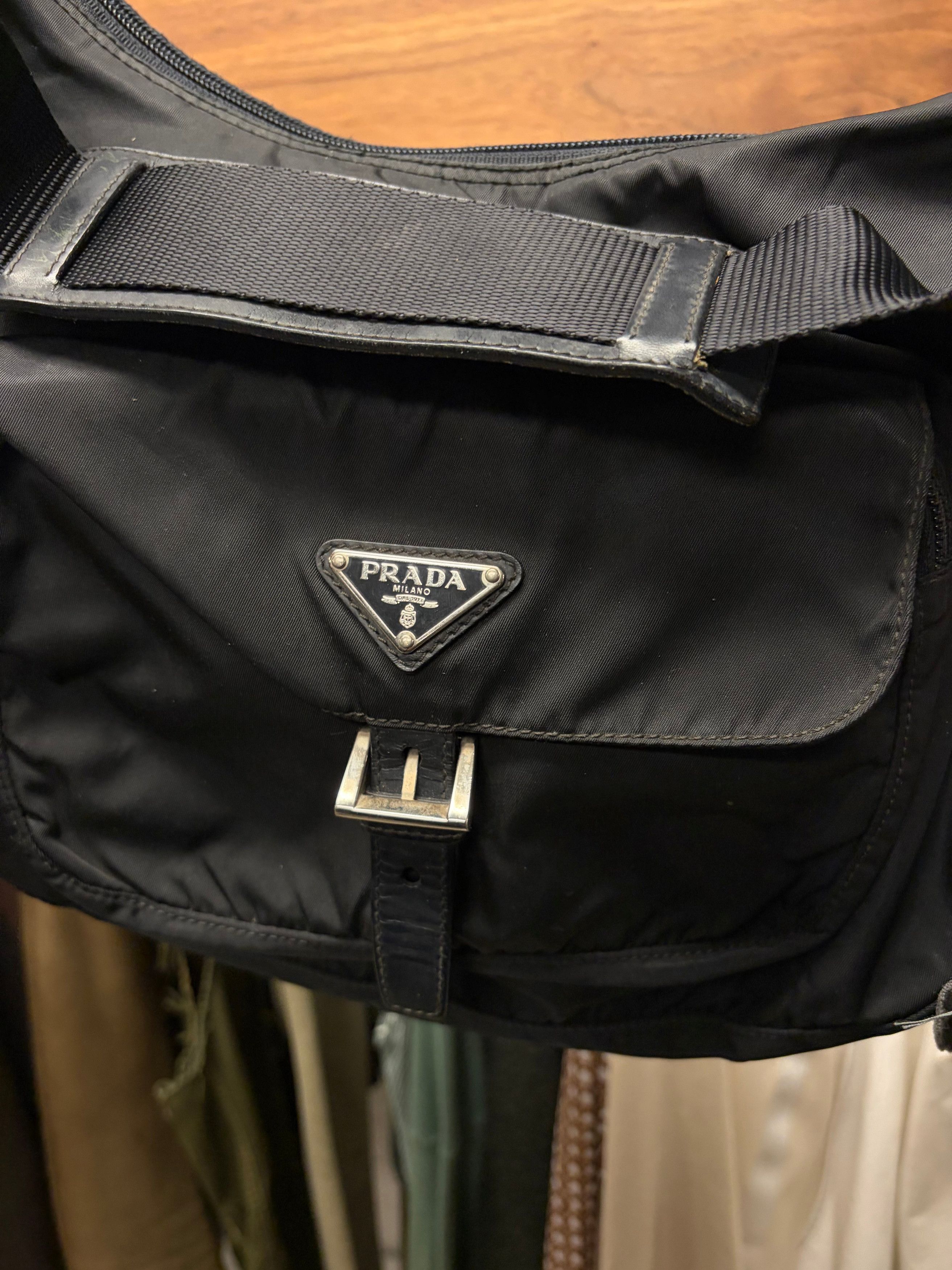 Prada Prada Black Nylon Crossbody ‘Hobo’ Bag Size ONE SIZE - 2 Thumbnail