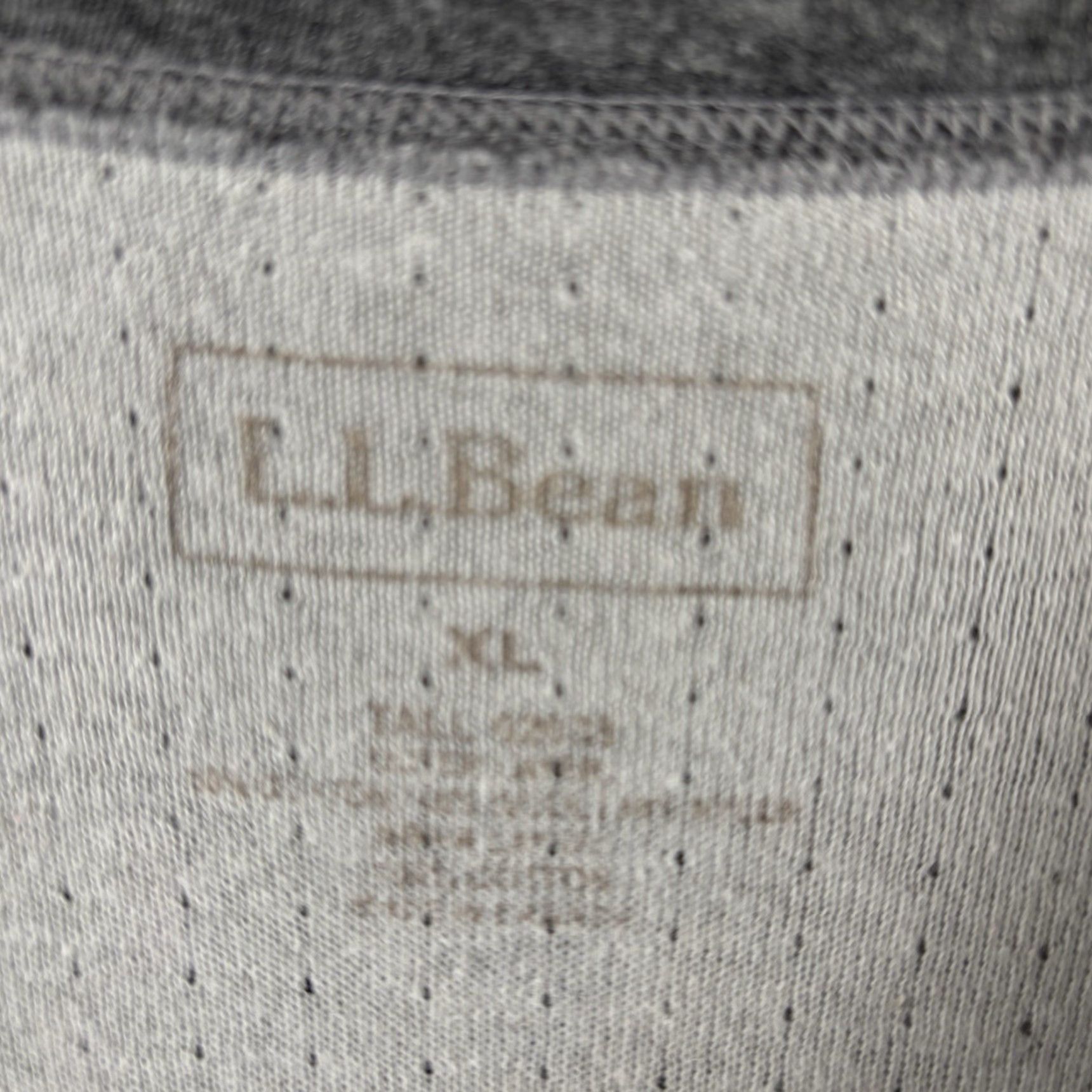 Vintage LL Bean River Driver Henley Shirt Mens XL Tall Gray Cotton Wool Nylon Pullover Size US XL / EU 56 / 4 - 2 Thumbnail