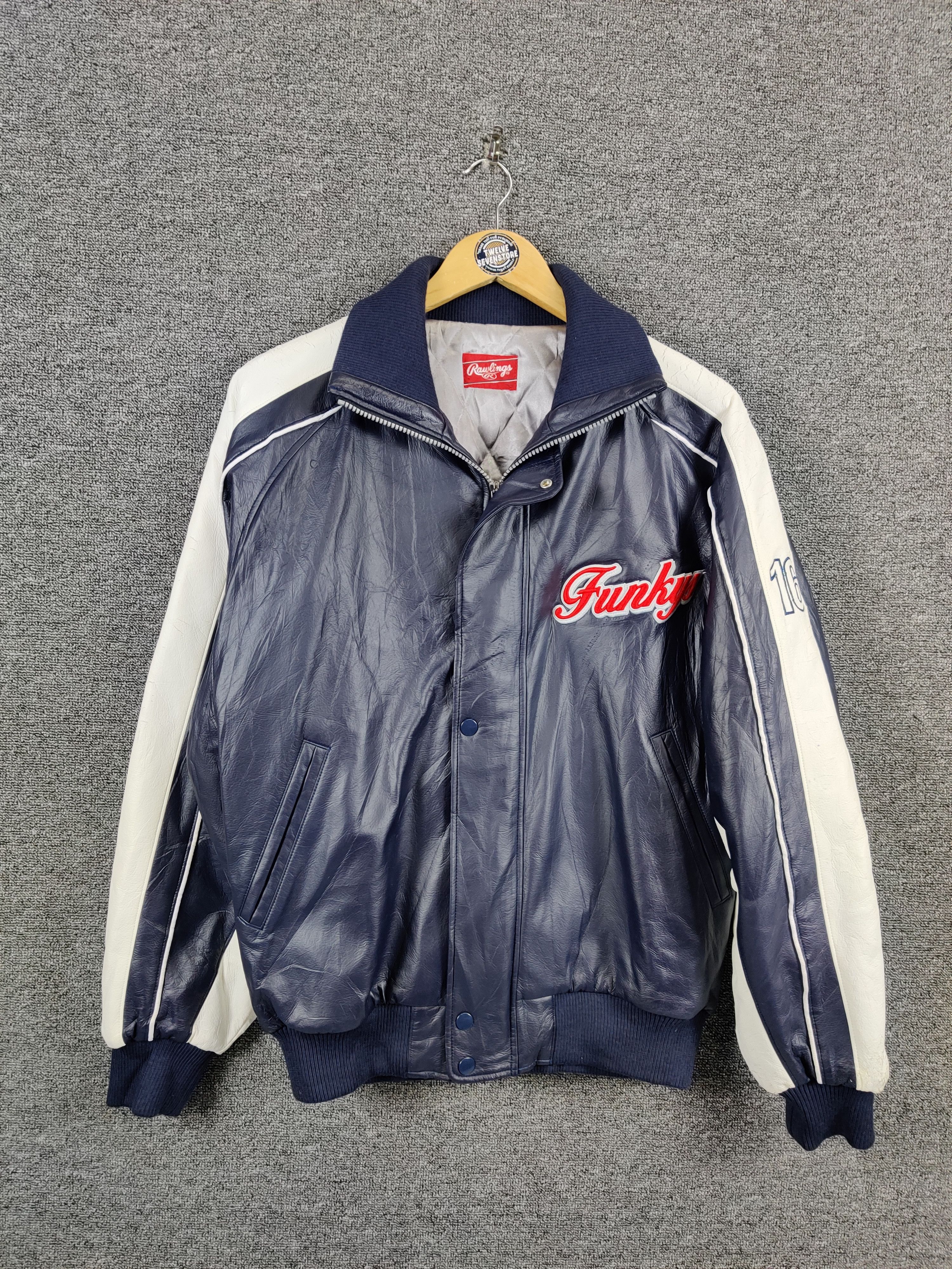 Japanese Brand Vintage Rawlings Funkys Bomber Jacket Size US L / EU 52-54 / 3 - 1 Thumbnail