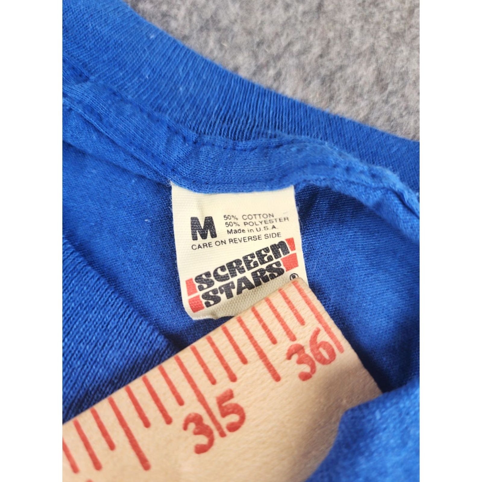 Vintage VINTAGE Great Lakes Junior College Of Business Shirt M Blue Cotton Blend USA Shirt Mens 1980s Screen Stars Size US M / EU 48-50 / 2 - 4 Thumbnail