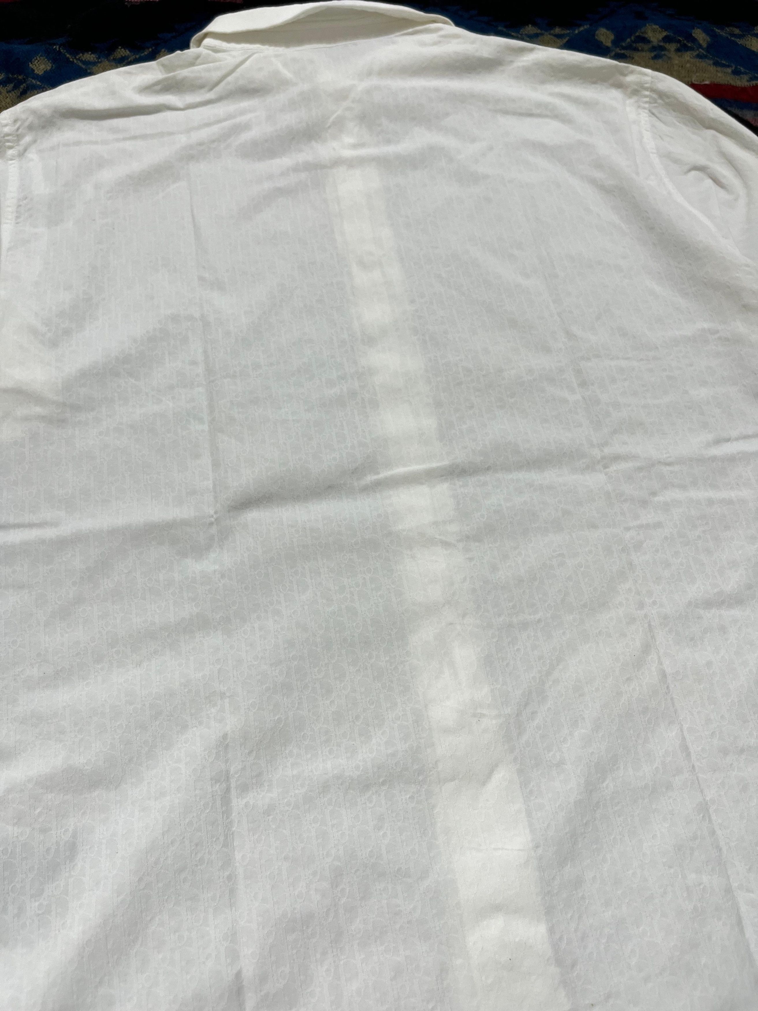 Dior Dior Homme Monogram Button Ups White Shirt Size US S / EU 44-46 / 1 - 5 Thumbnail