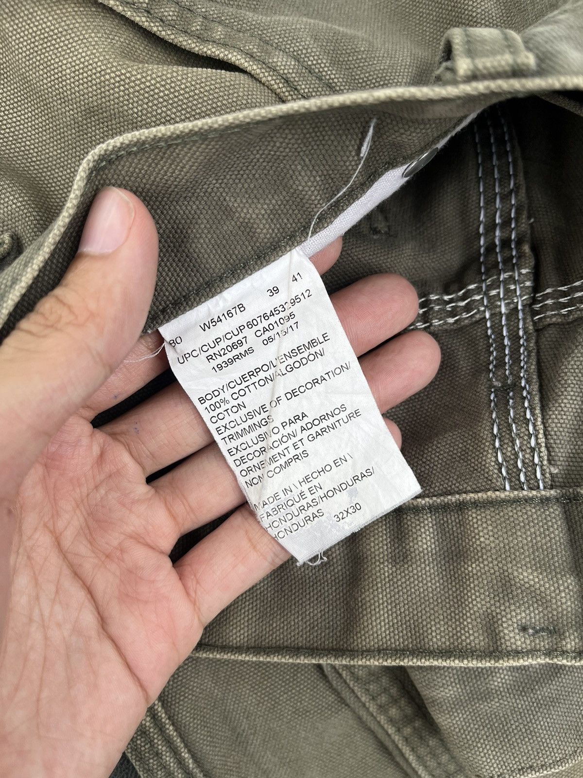Dickies × Vintage FADED MOSS GREEN DICKIES CARPENTER CANVAS PANT Size US 32 / EU 48 - 6 Thumbnail