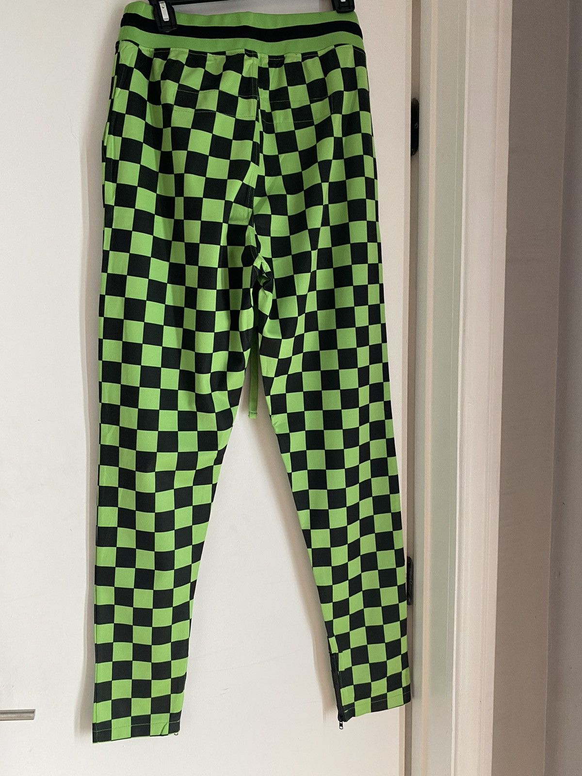 Other Lost General Green Black Checked Pants Joggers L Size US 36 / EU 52 - 2 Thumbnail