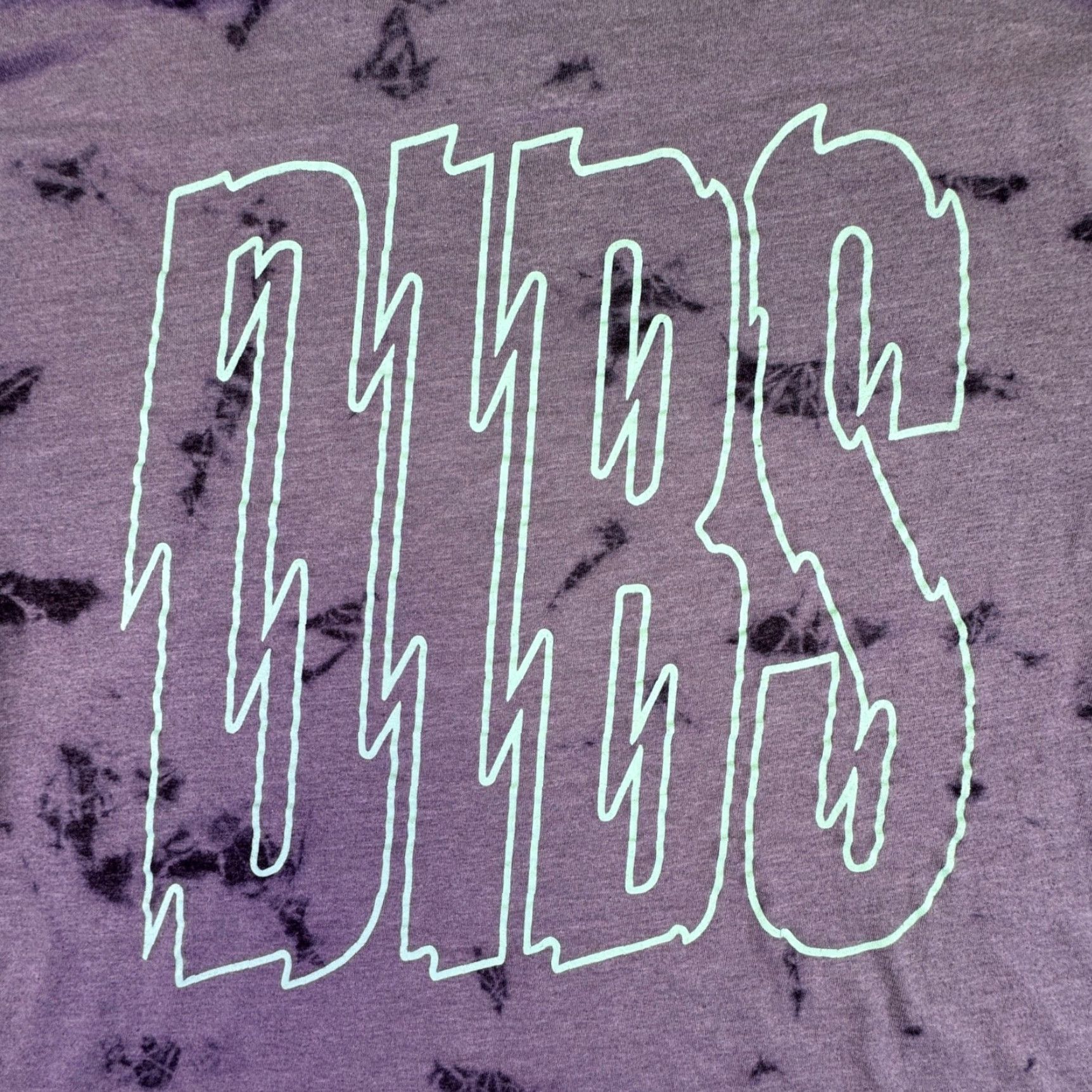 Vintage Dibs Shirt Men's M Long Sleeve Tie Dye T-Shirt Grey Black Made in USA Size US M / EU 48-50 / 2 - 2 Thumbnail