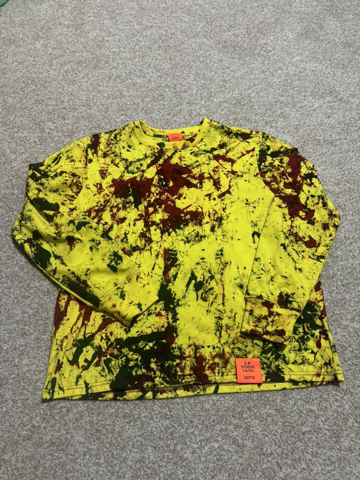 Sterling Ruby SR Studios Yellow Hand Dyed Longsleeve Size US S / EU 44-46 / 1 - 1 Thumbnail