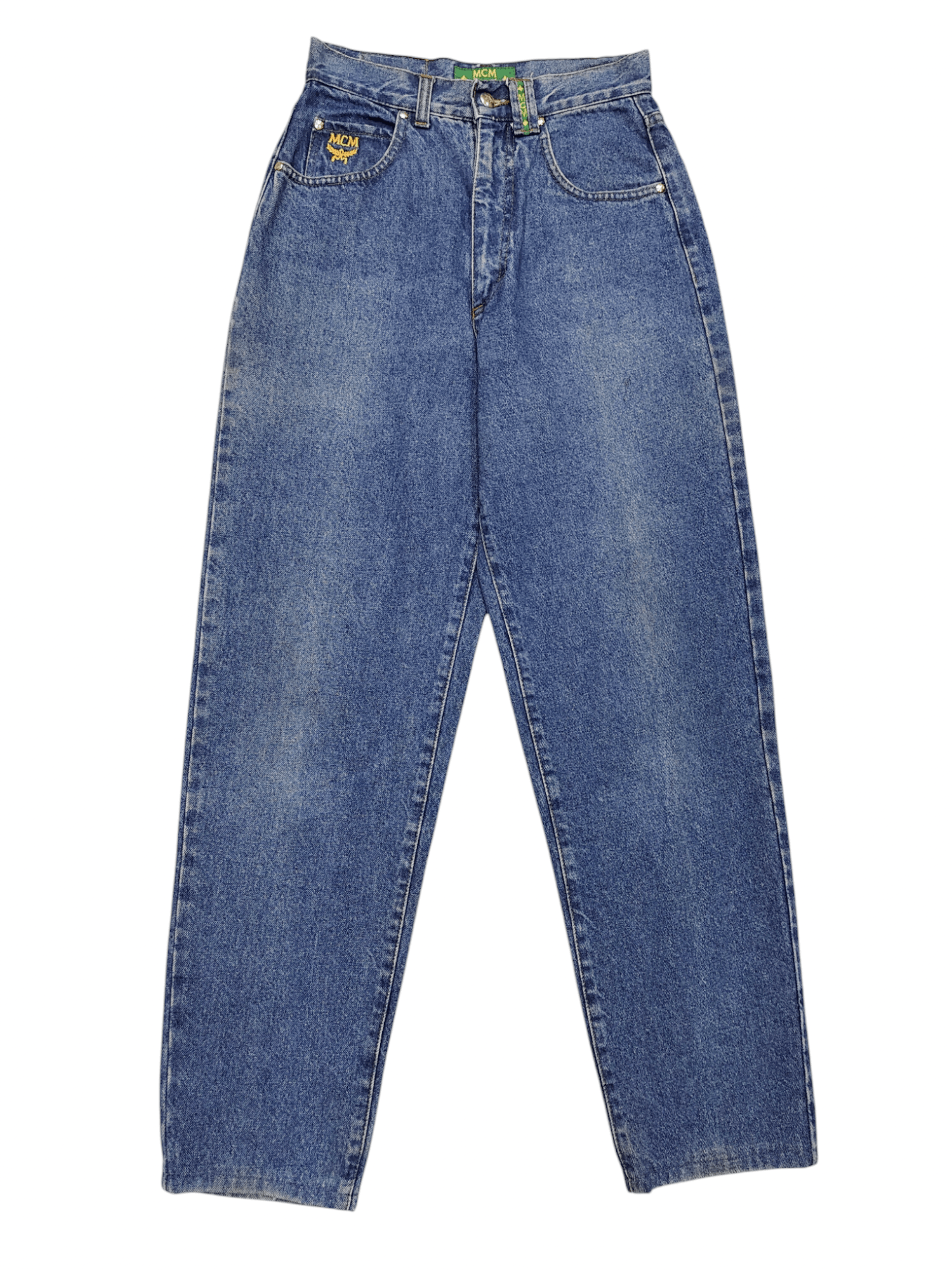 MCM 90s MCM💥 Archive Y2K Rhinestone Logo High Rise Jeans Size 28" / US 6 / IT 42 - 1 Thumbnail