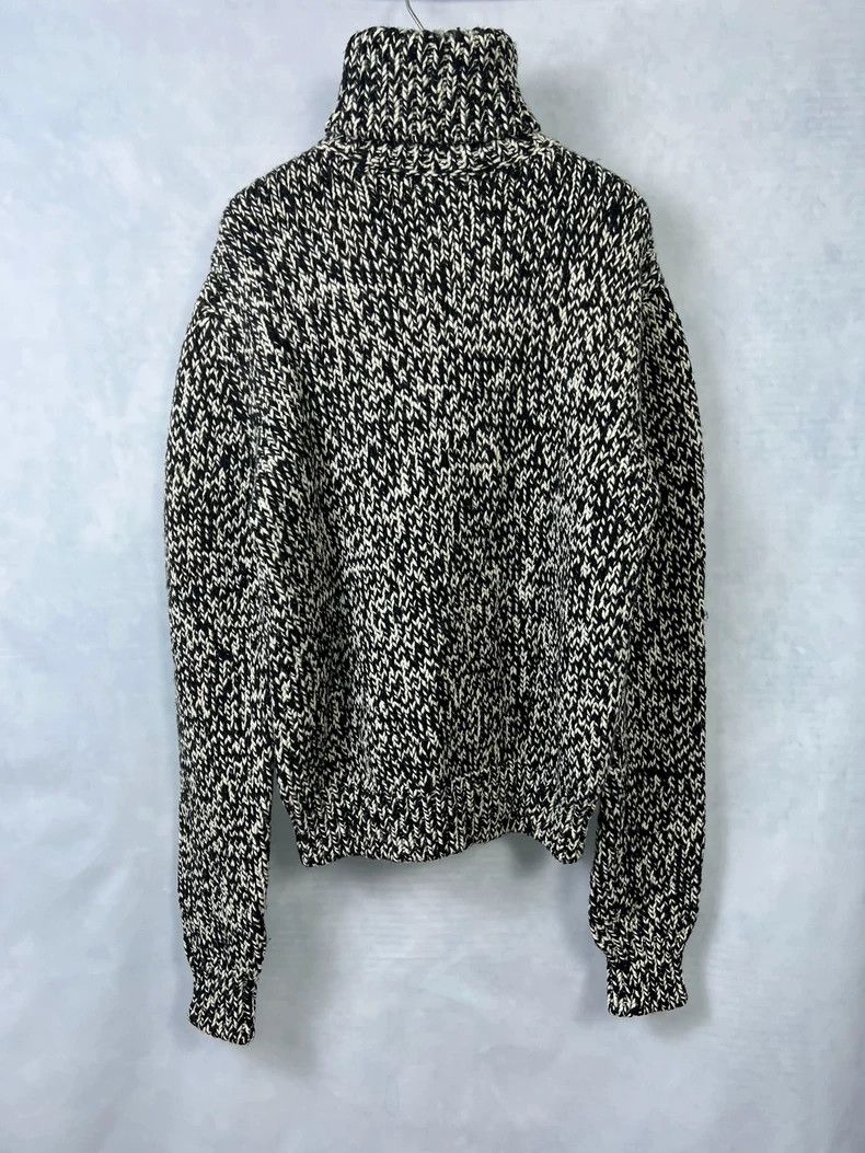Yves Saint Laurent Saint Laurent17 FW mosaic black and white knit turtleneck s Size US M / EU 48-50 / 2 - 2 Thumbnail