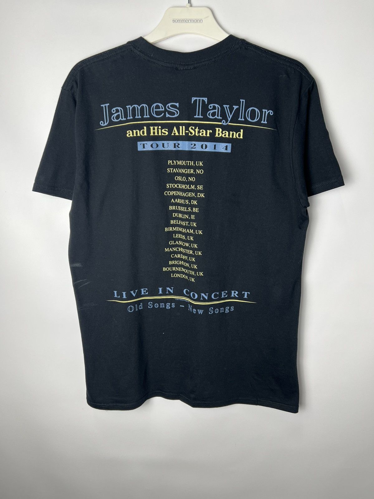 Band Tees James Taylor And His All Star Band Tour 2014 Black Shirt Size US M / EU 48-50 / 2 - 5 Thumbnail