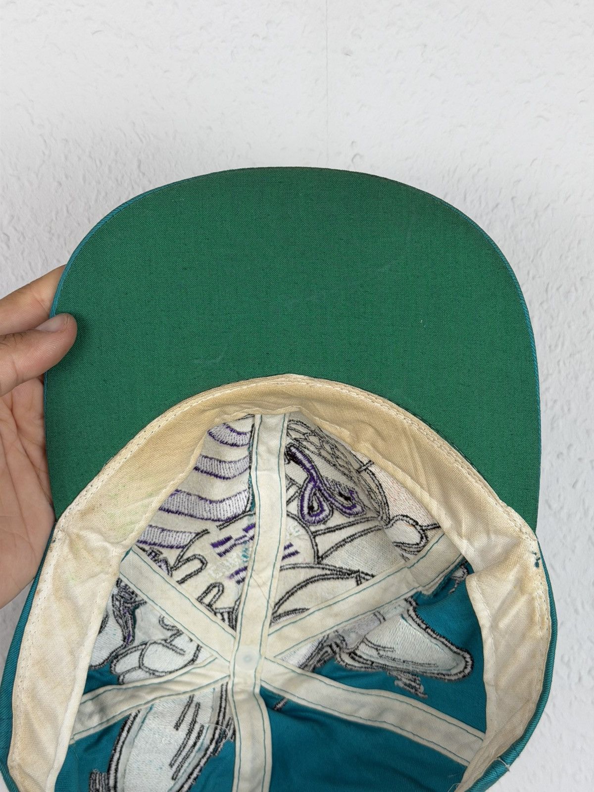 The Game Vintage Charlotte Hornets Hat Big Logo Snapback Cap 90s NBA Size ONE SIZE - 13 Thumbnail