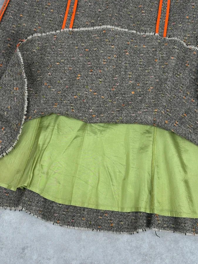 Moschino Moschino Beige Wool & Contrast Orange Trim Skirt & Blazer Set Size M / US 6-8 / IT 42-44 - 13 Thumbnail