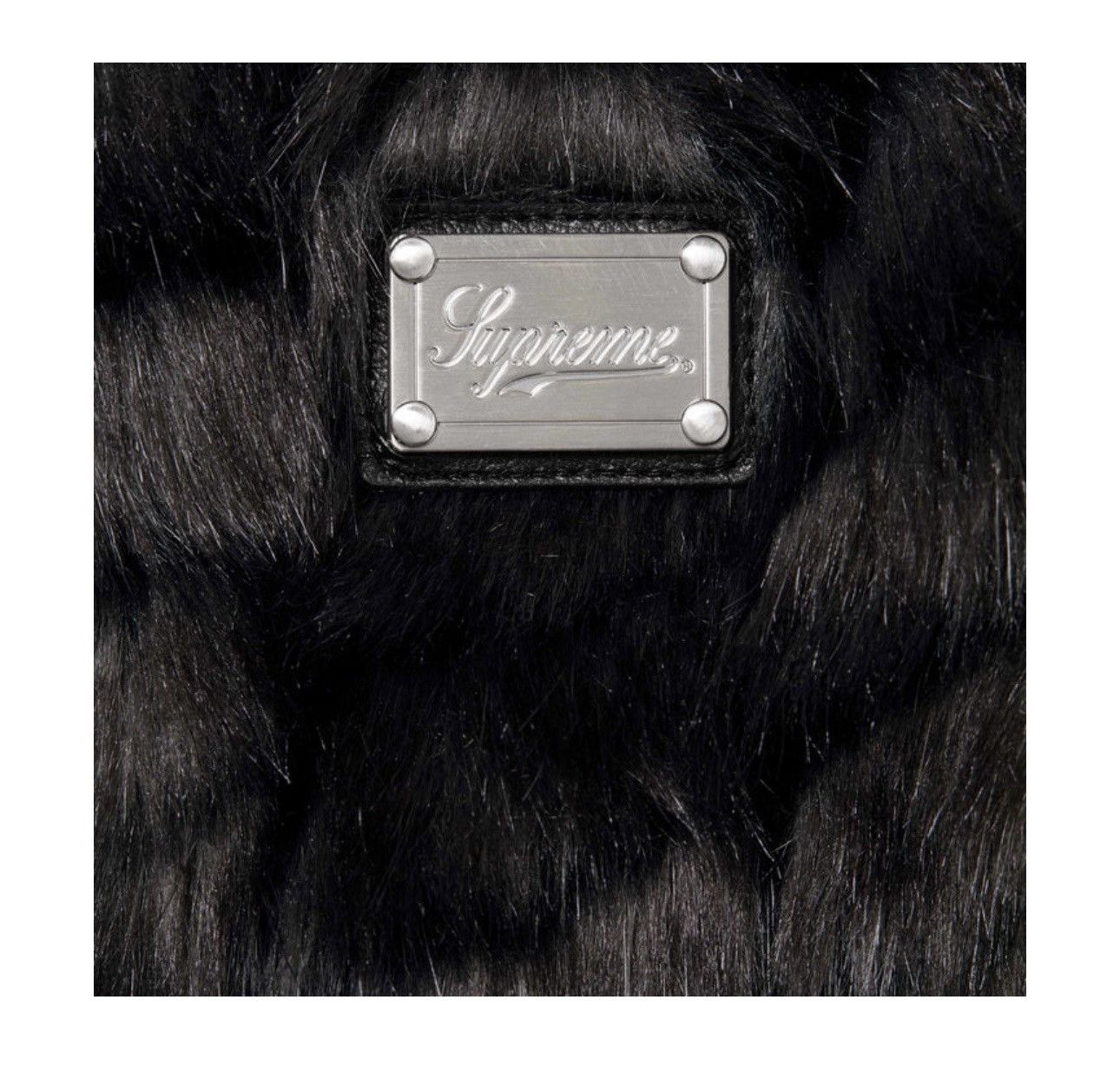 Supreme 2-tone Windstopper Faux Fur Jacket Coat Black XL