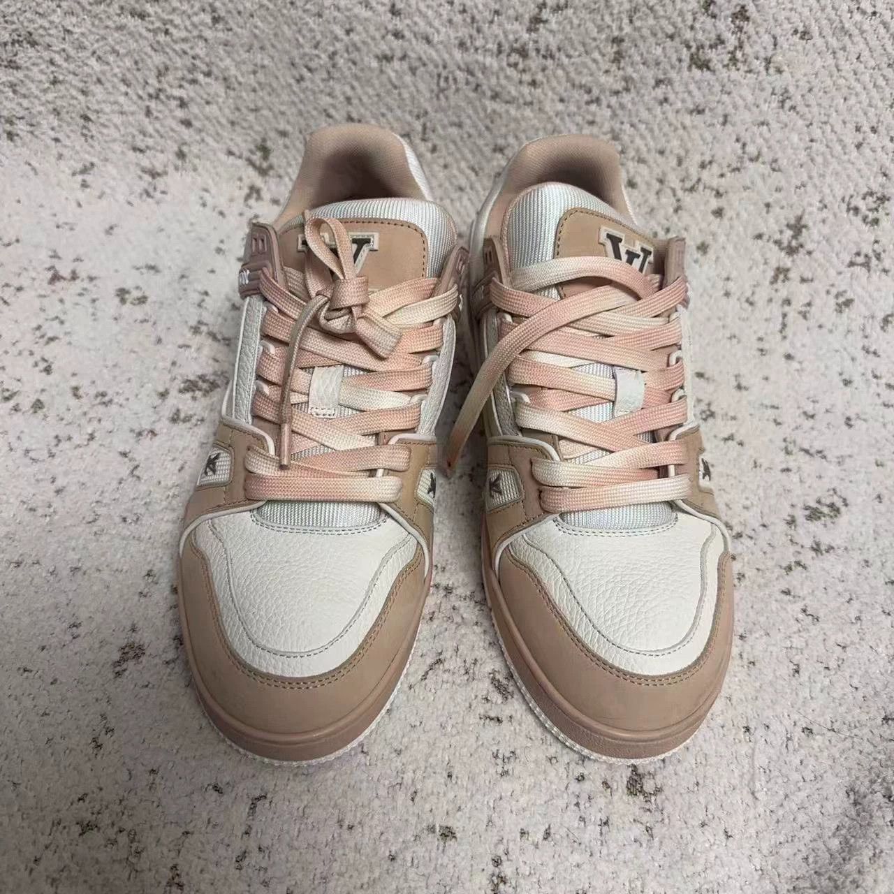 Louis Vuitton LV New Pink Trainer Size 38 Worn 2x Unwashed Size US 7.5 / IT 37.5 - 1 Thumbnail