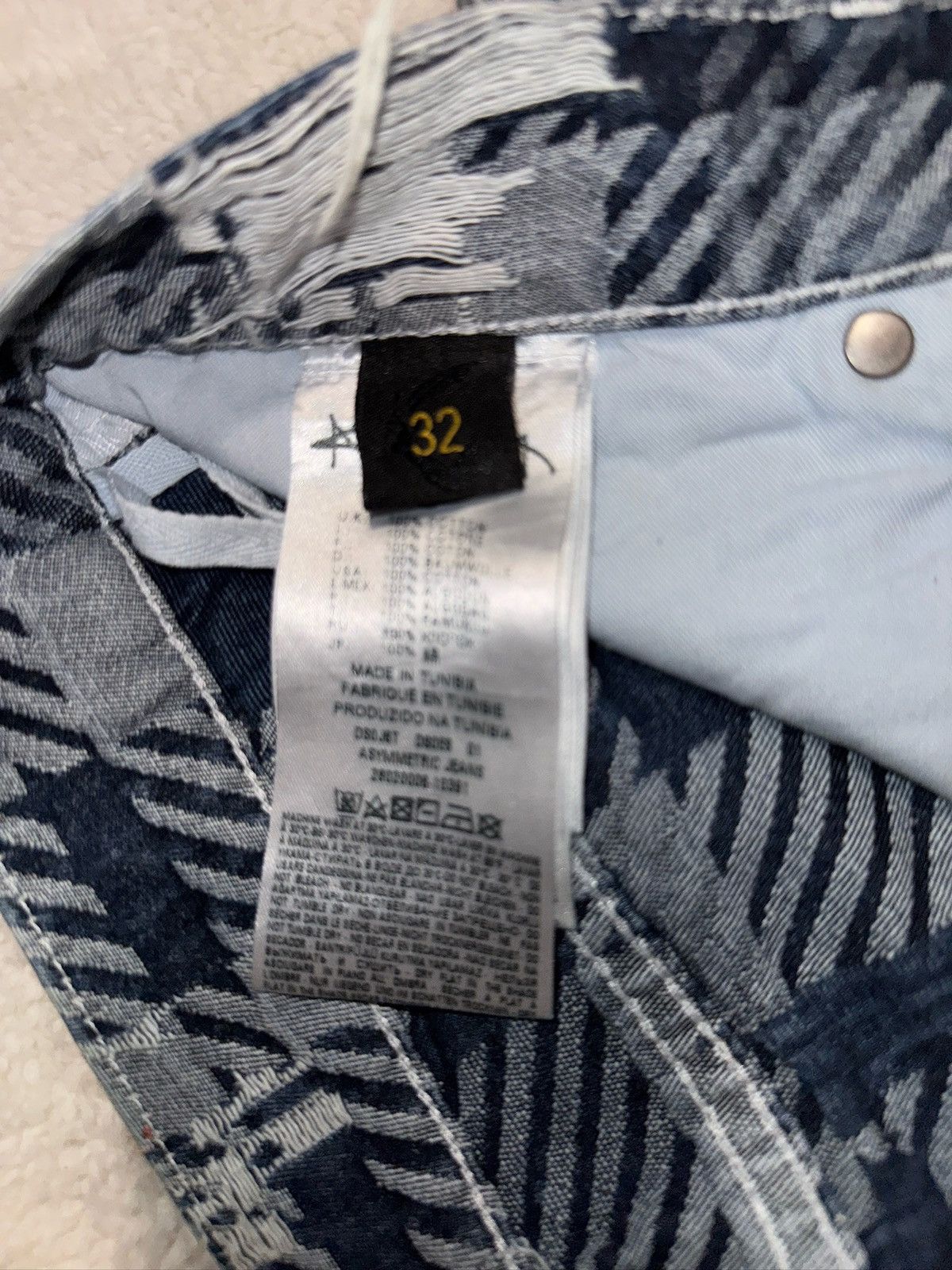 Vivienne Westwood Vivienne Westwood Asymmetrical Crash Denim Size US 33 - 7 Thumbnail