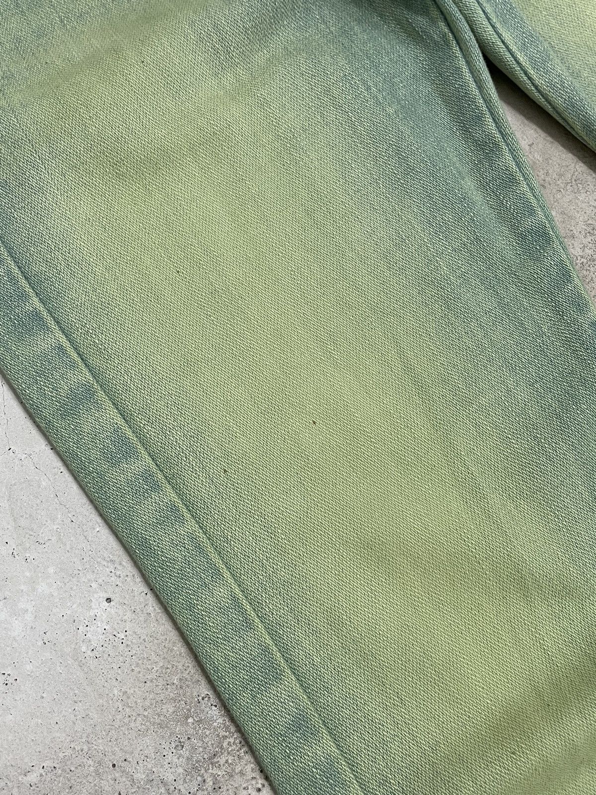 Designer × Marithe + Francois Girbaud Girbaud Green Rust Crazy Wash Flare Denim Size US 28 / EU 44 - 10 Thumbnail