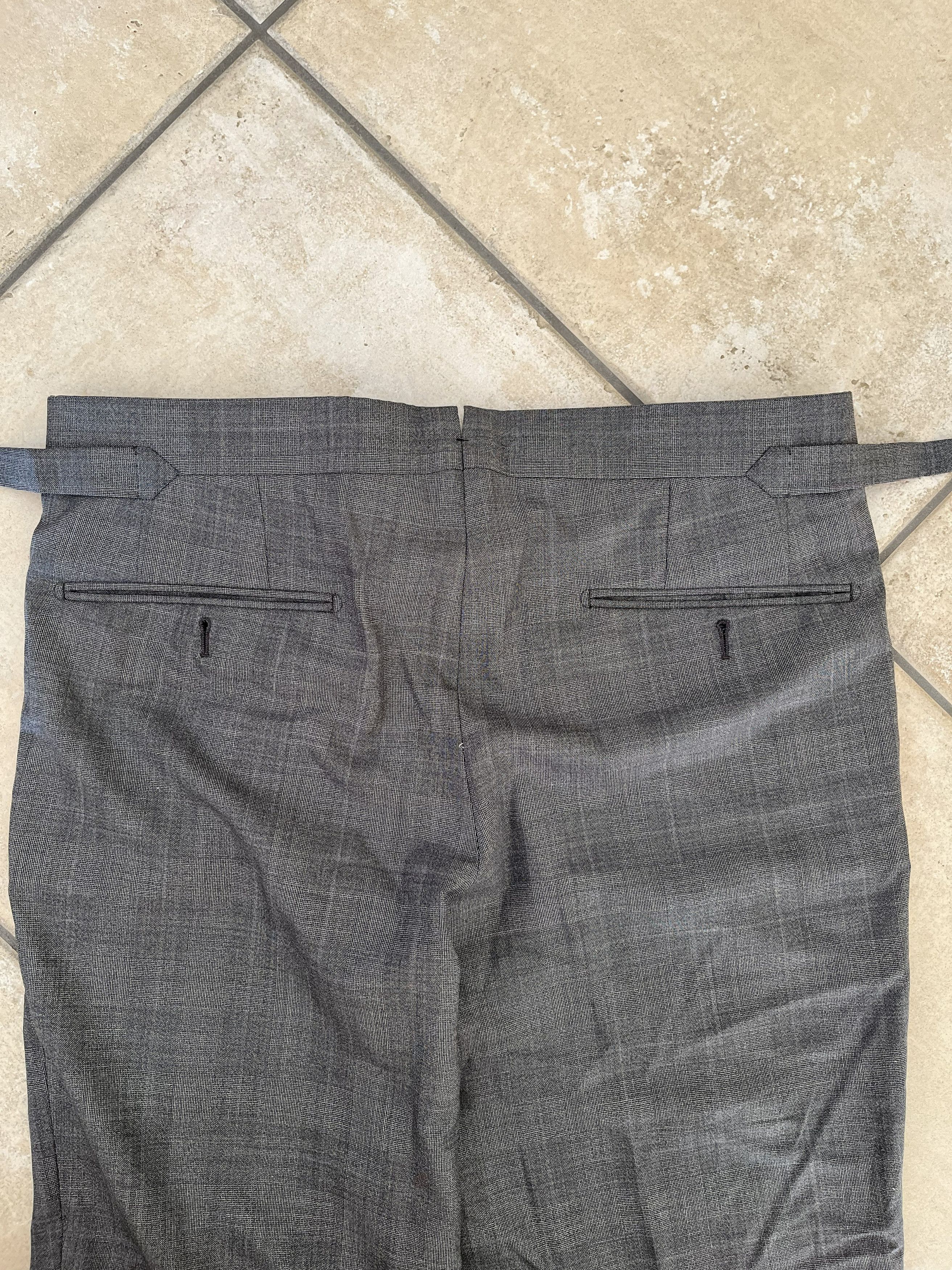 Tom Ford Tom Ford Swiss-Made Wool Silk Tailored Pants Grey Size 48R - 7 Thumbnail