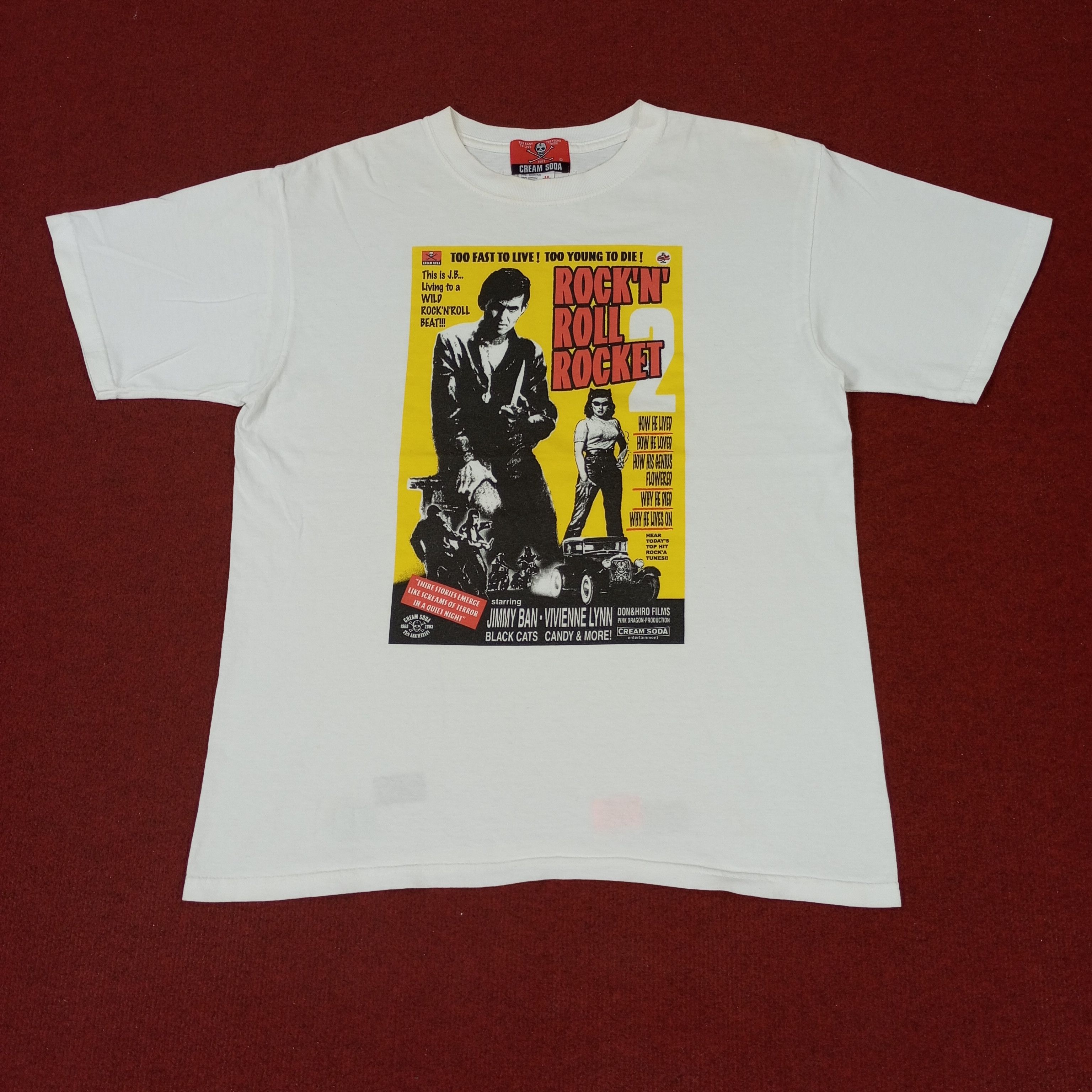 Cream Soda Rock N Roll Streetwear Vintage Tshirt