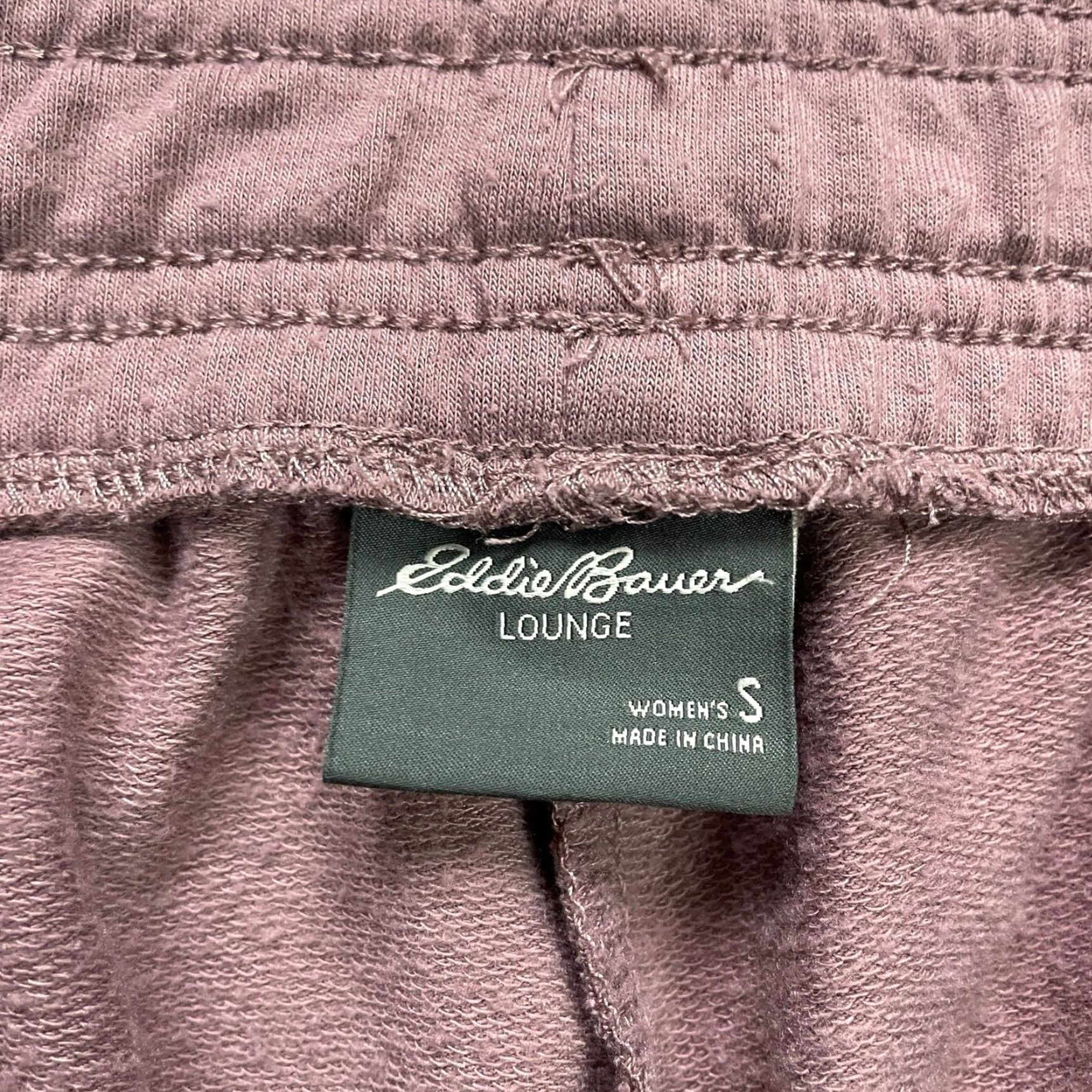 Eddie Bauer Eddie Bauer Womens Small Old Rose Lounge Jogger Pants Fleece Tapered 29x27.5 Size 28" / US 6 / IT 42 - 3 Thumbnail