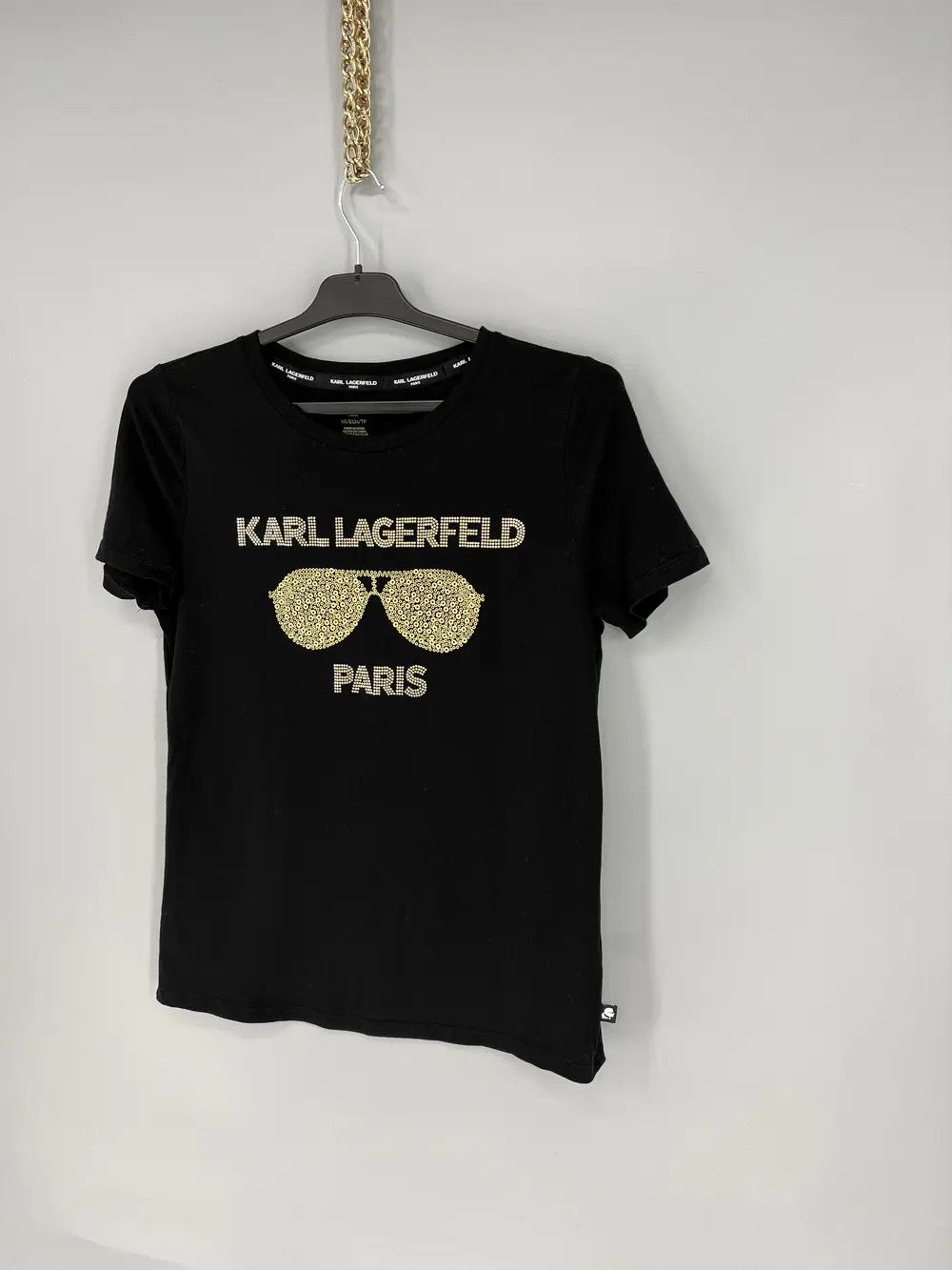 Karl Lagerfeld Karl Lagerfeld Paris BIG Logo T Shirt Black Womens Size xs Size XS / US 0-2 / IT 36-38 - 3 Thumbnail