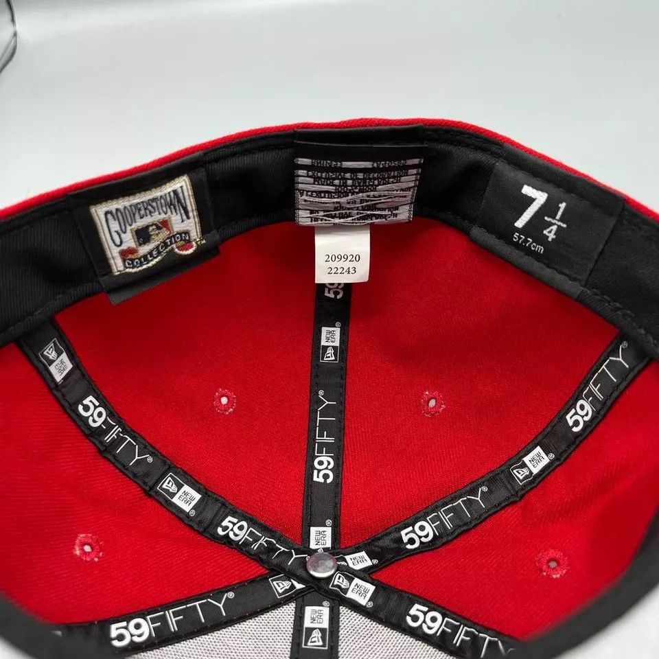 New Era Boston Red Sox Hat Men 7 1/4 59Fifty New Era MLB Fitted Cap Size ONE SIZE - 7 Thumbnail