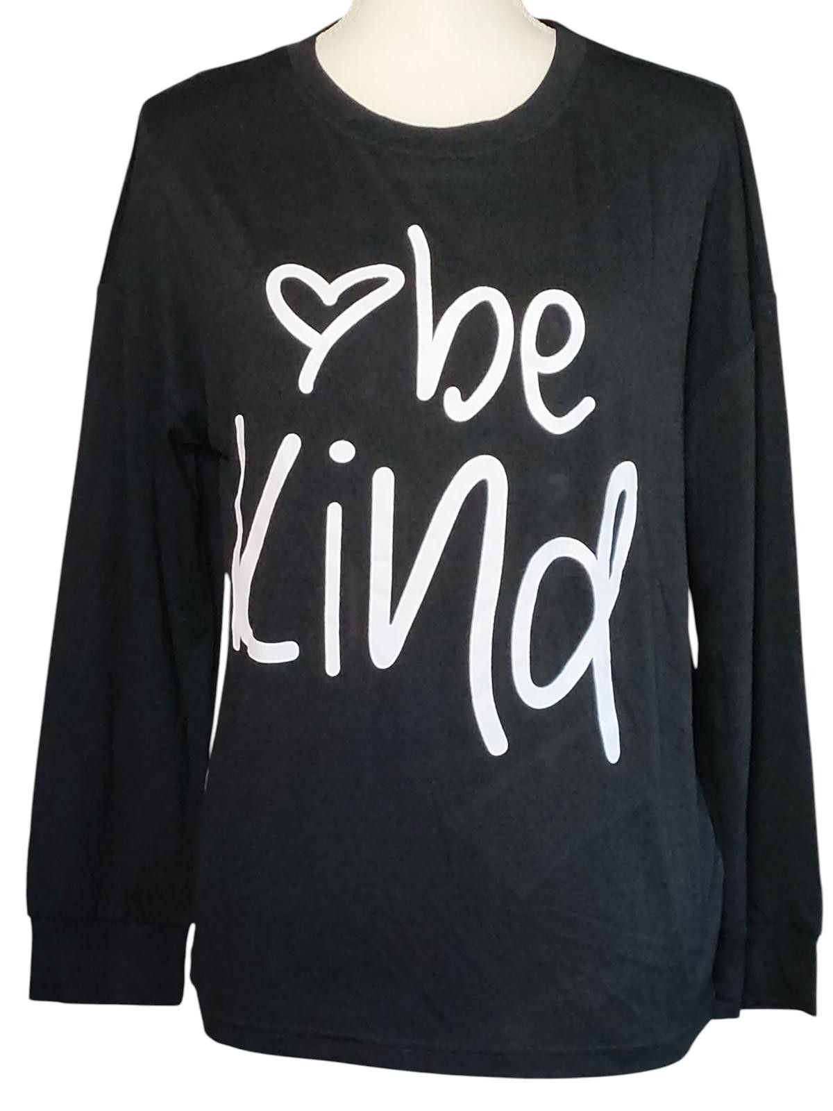 Other Pretty Garden Black Long Sleeve Graphic Shirt for Women Size M / US 6-8 / IT 42-44 - 3 Thumbnail