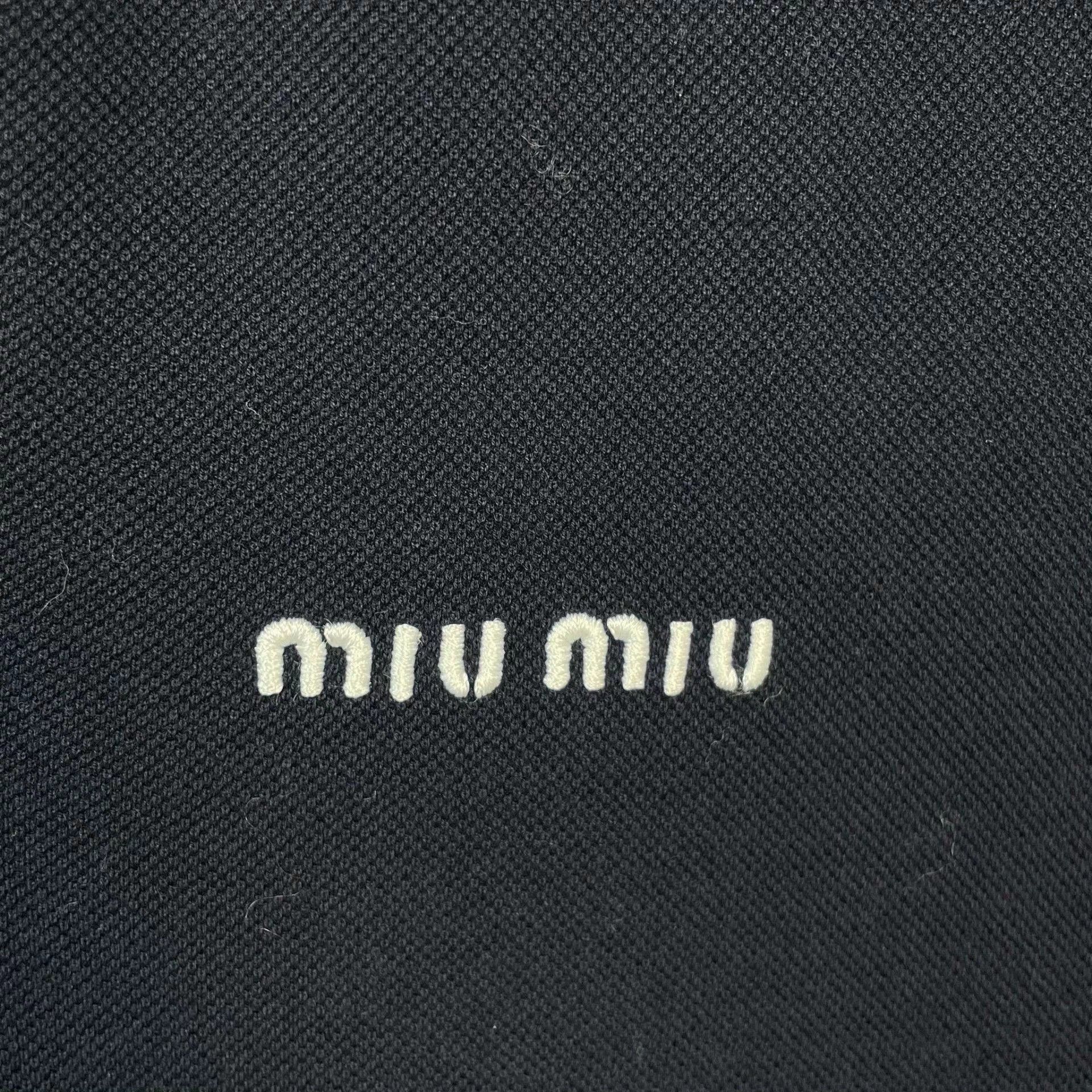 MIU MIU women's black long short-sleeve